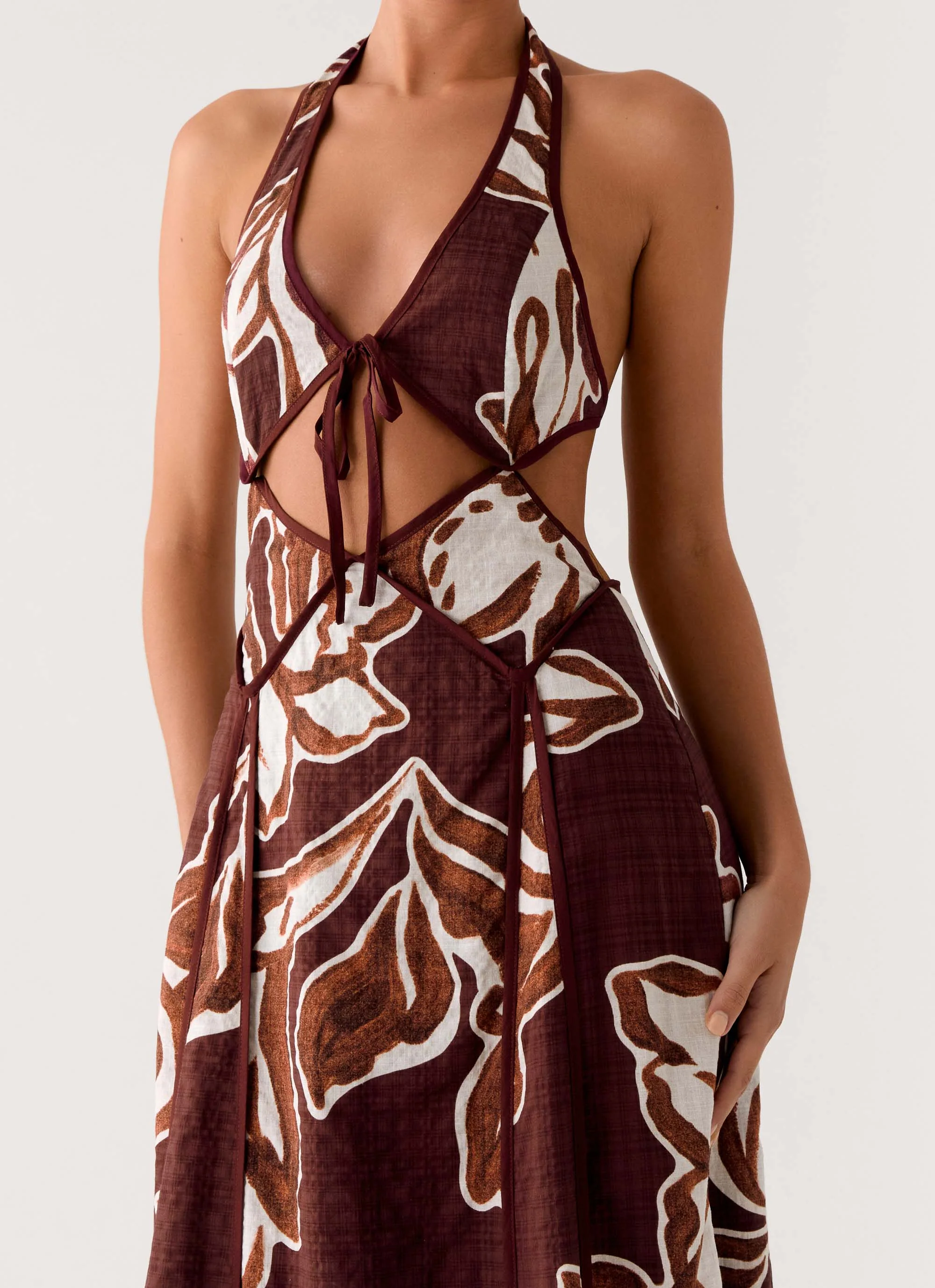 Sonnet Maxi Dress - Espresso Meadow - Image 6