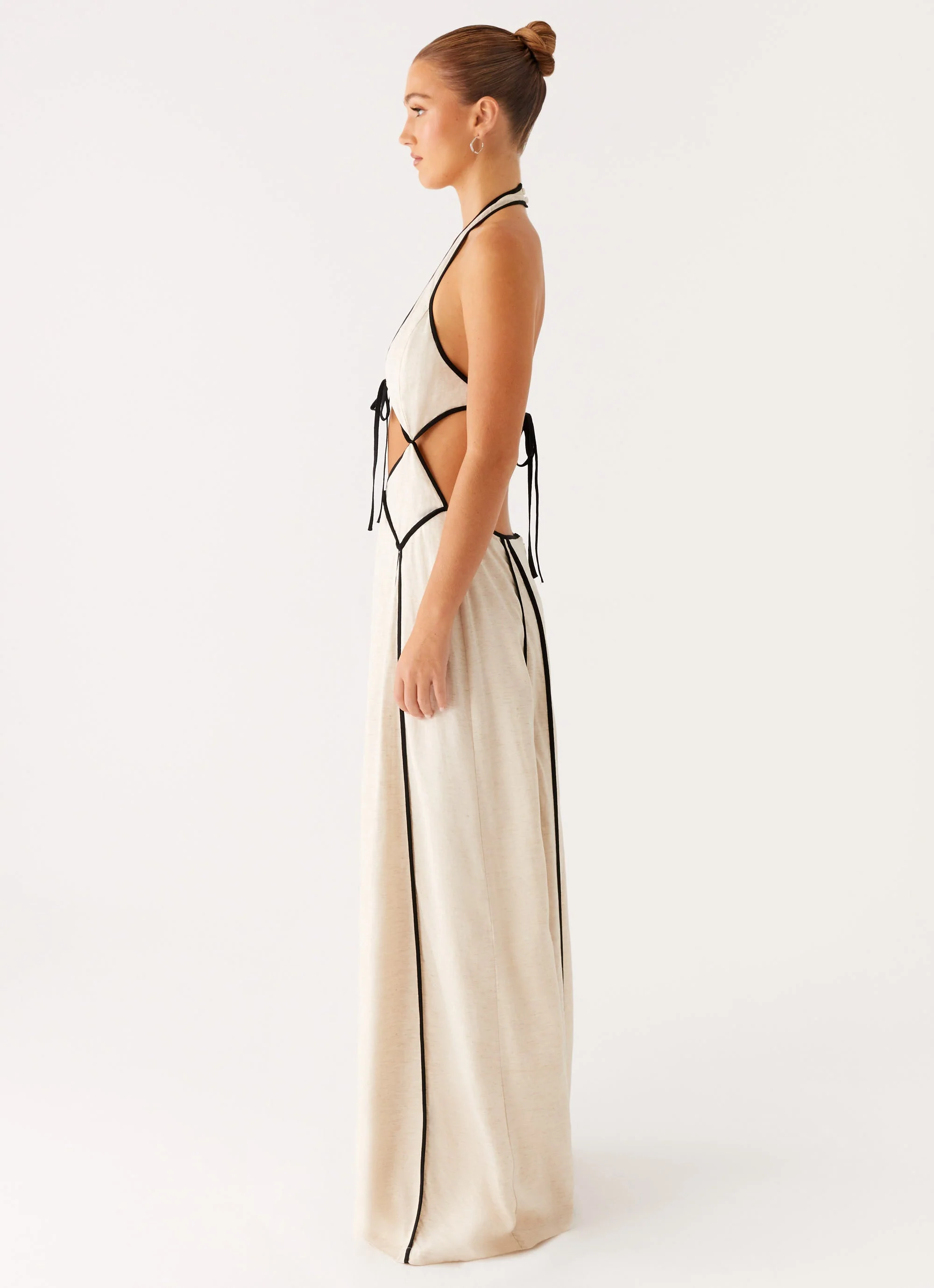 Sonnet Maxi Dress - Oatmeal - Image 2