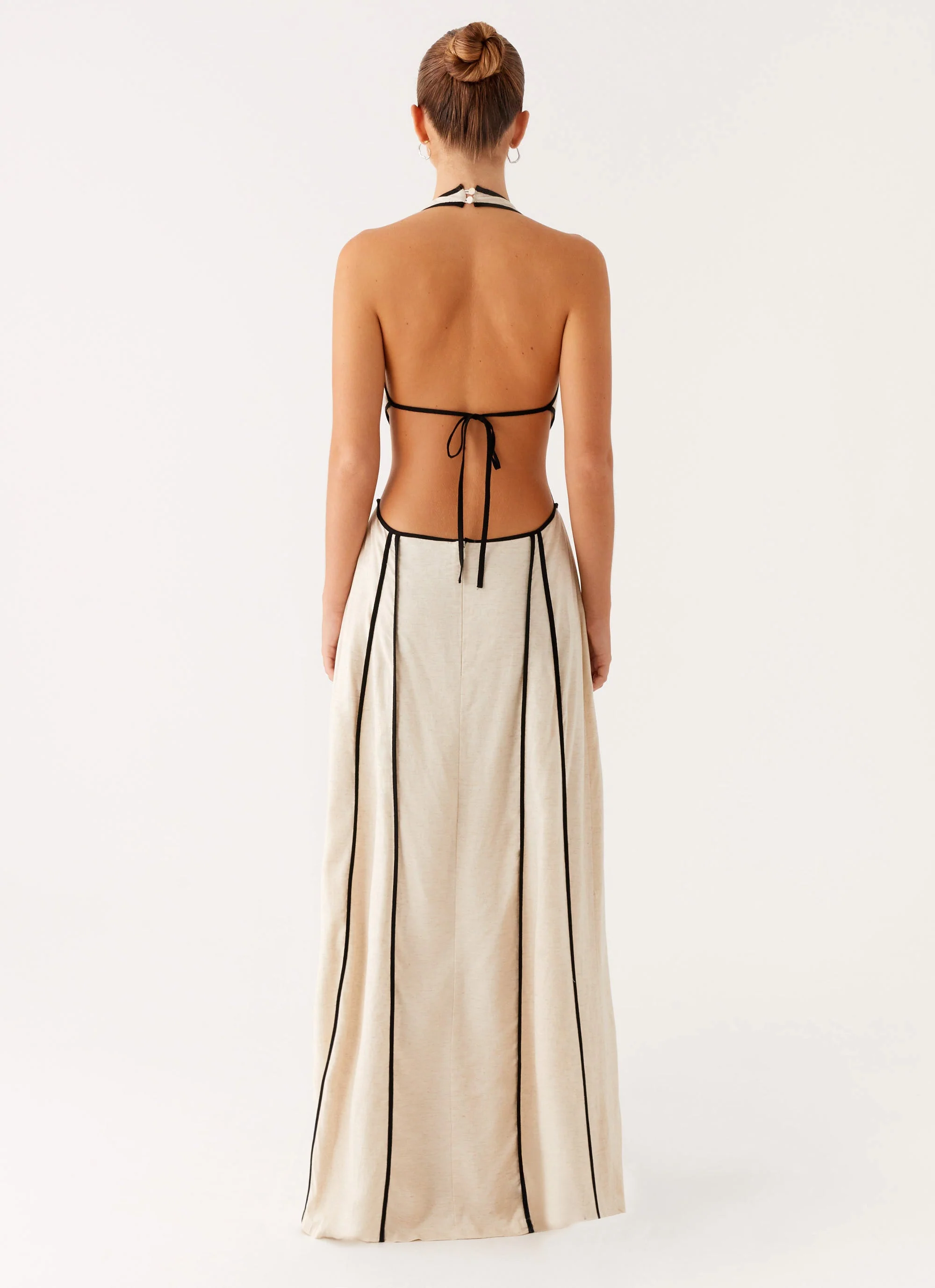 Sonnet Maxi Dress - Oatmeal - Image 3