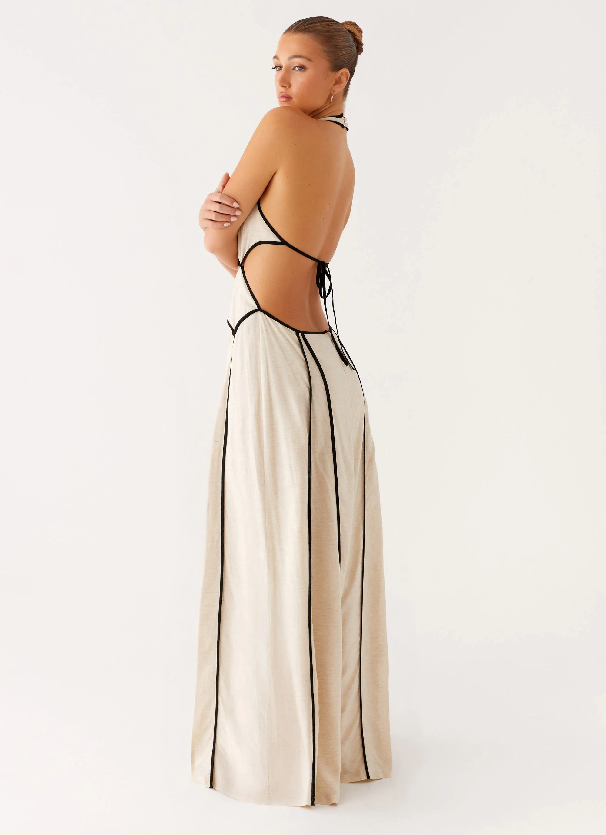 Sonnet Maxi Dress - Oatmeal - Image 4