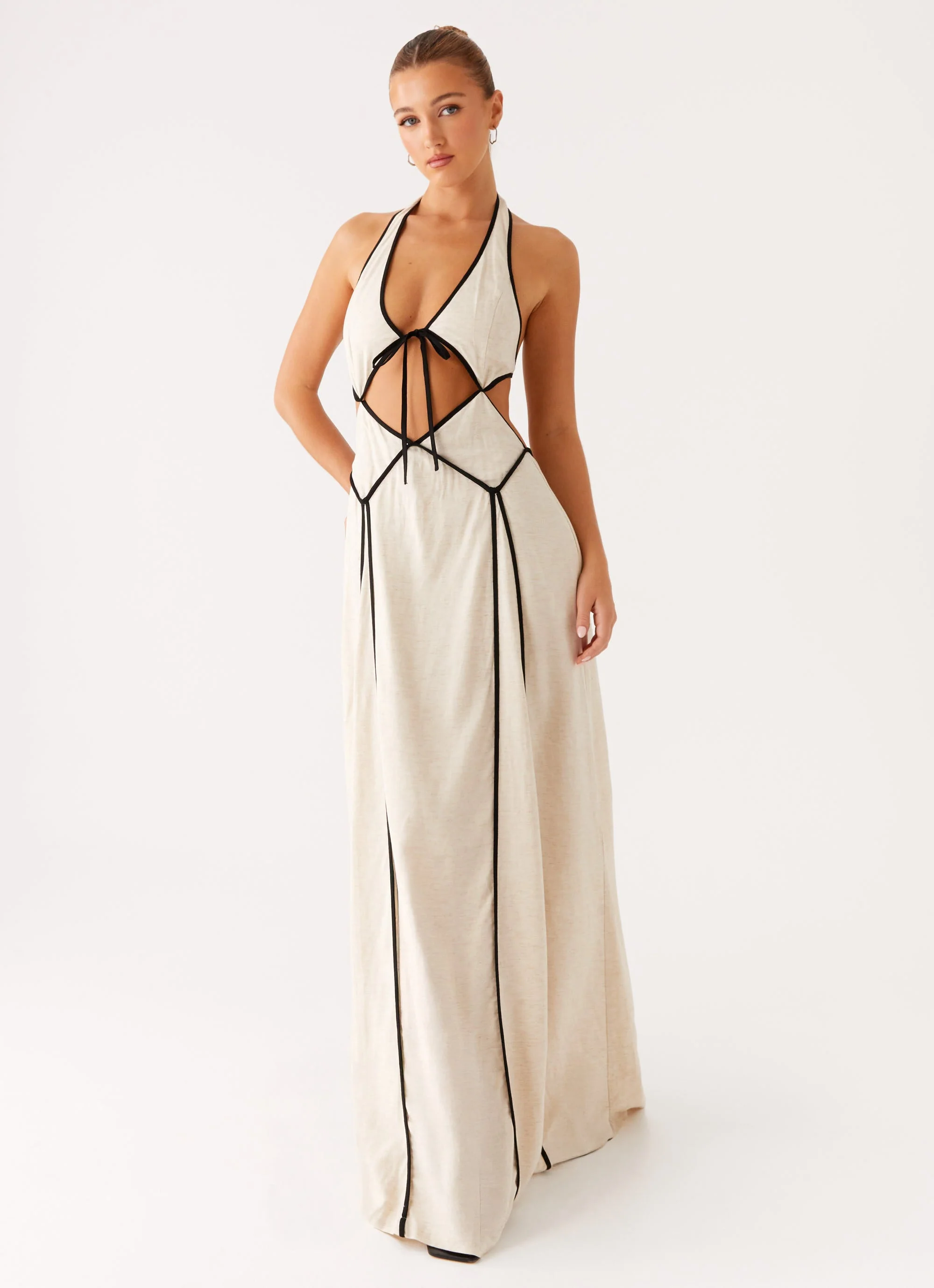 Sonnet Maxi Dress - Oatmeal - Image 5