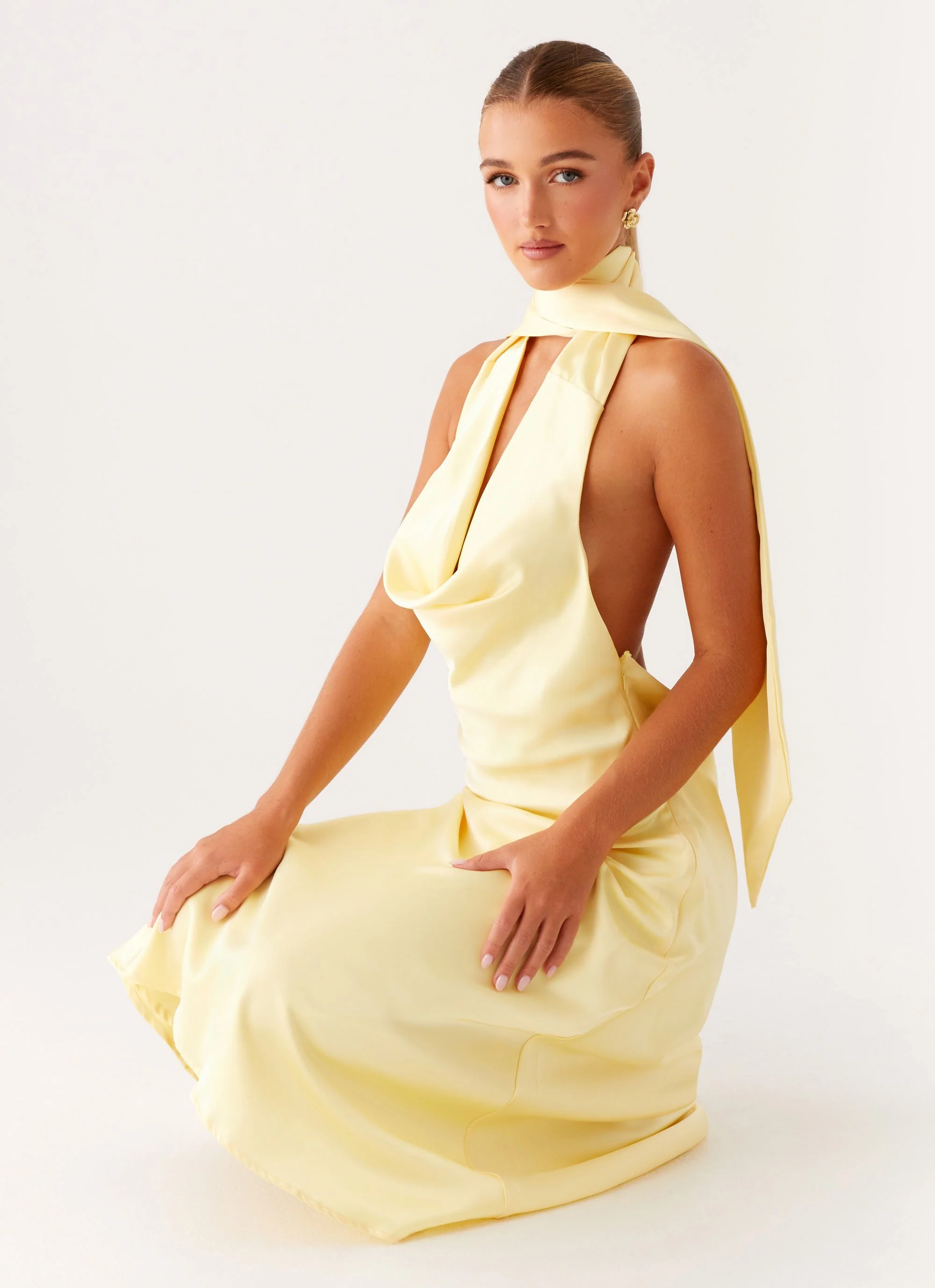 Sonny Midi Dress - Yellow - Image 6