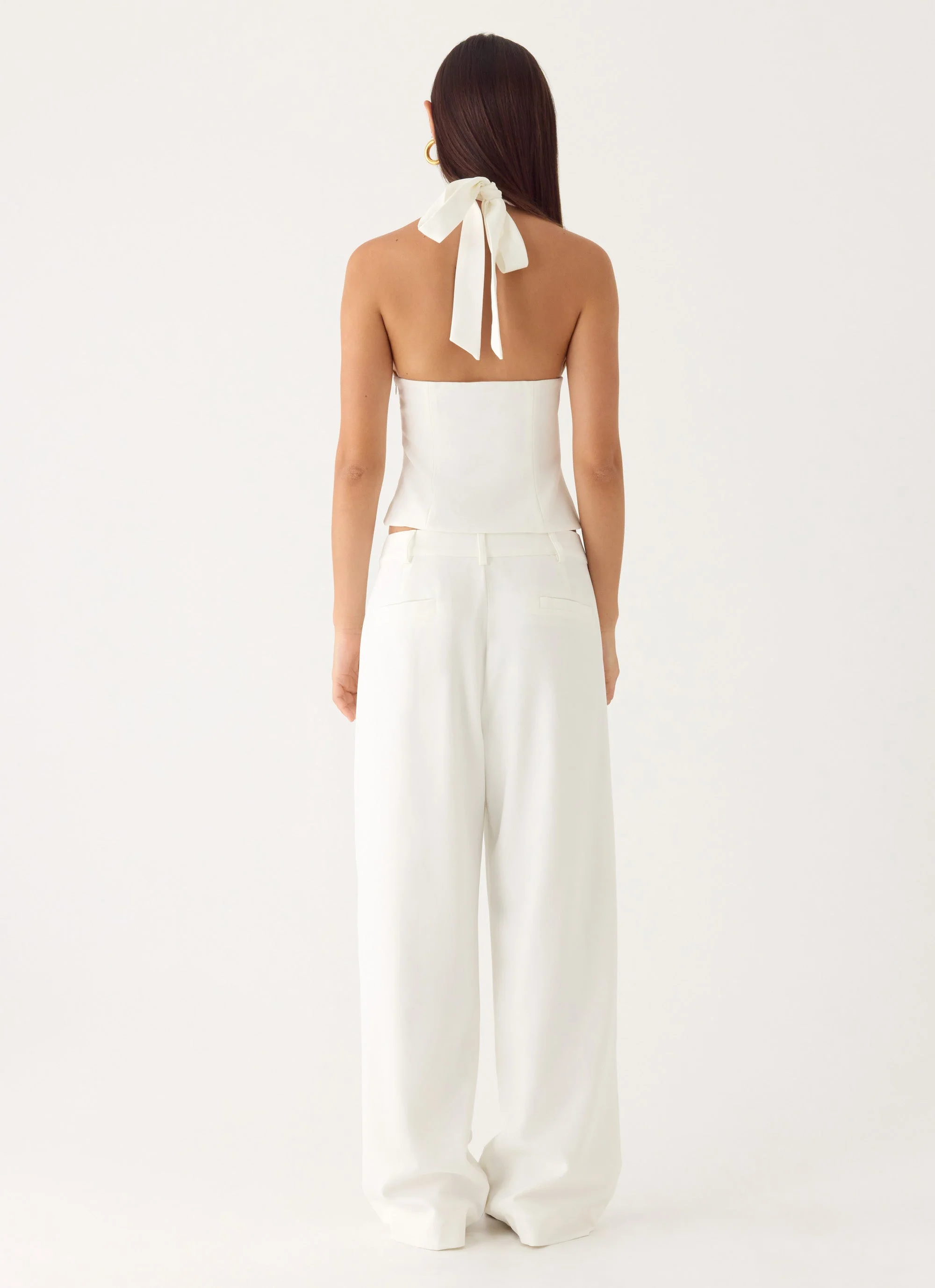 Sora Low Rise Pant - White - Image 2