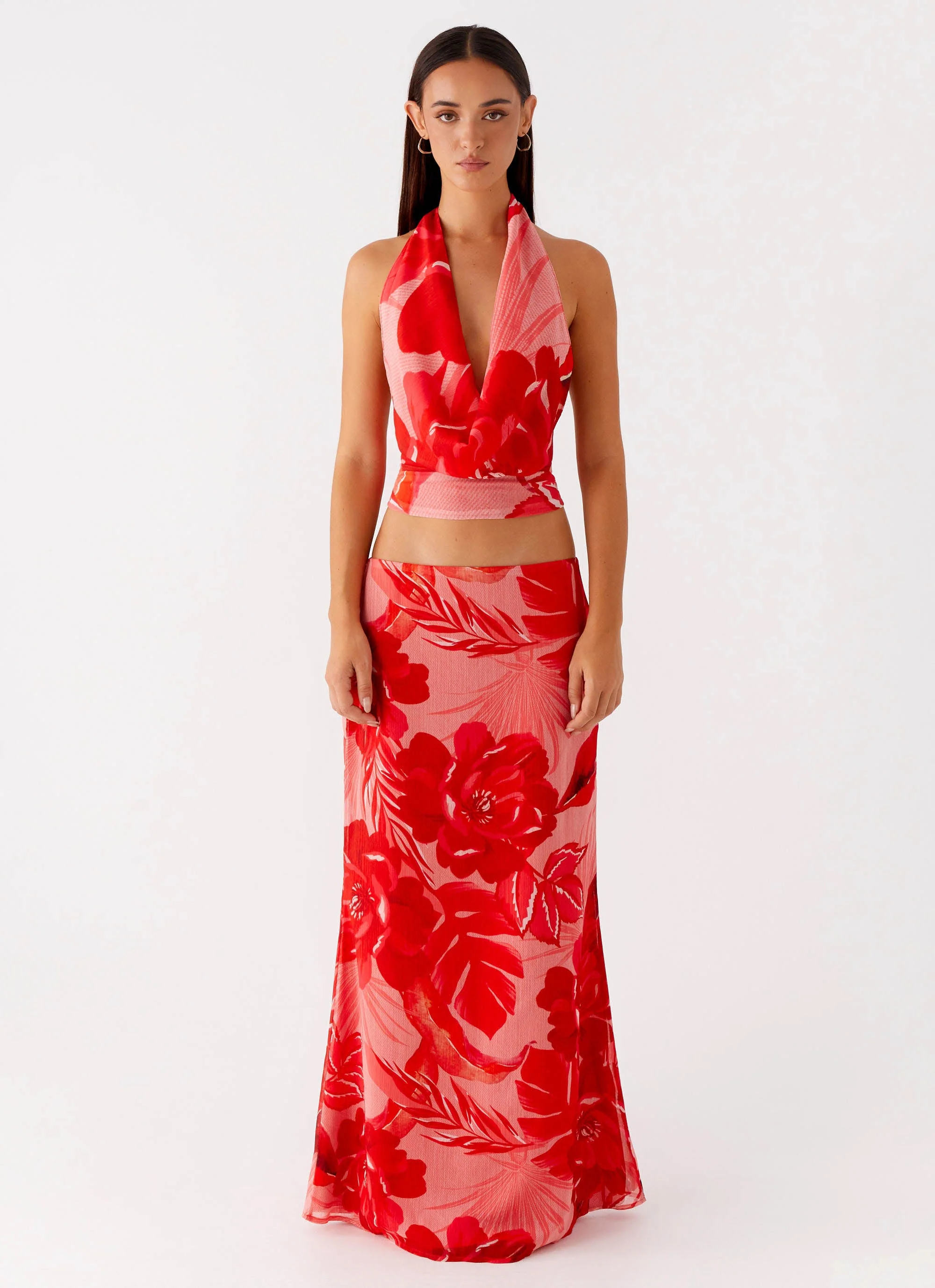 Soren Halter Top - Sicily Sunsets Print - Image 2