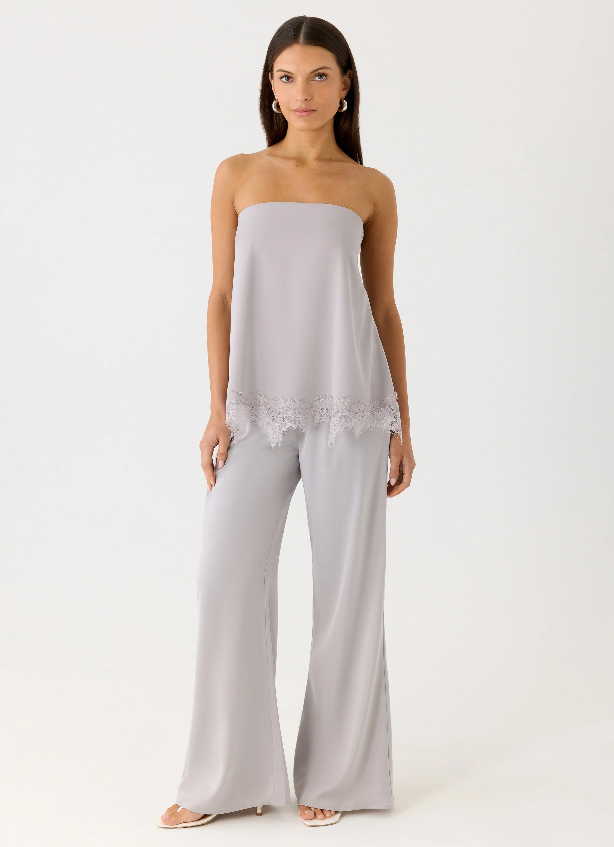 Sorena Low Rise Flared Pants - Misty Blue - Image 5