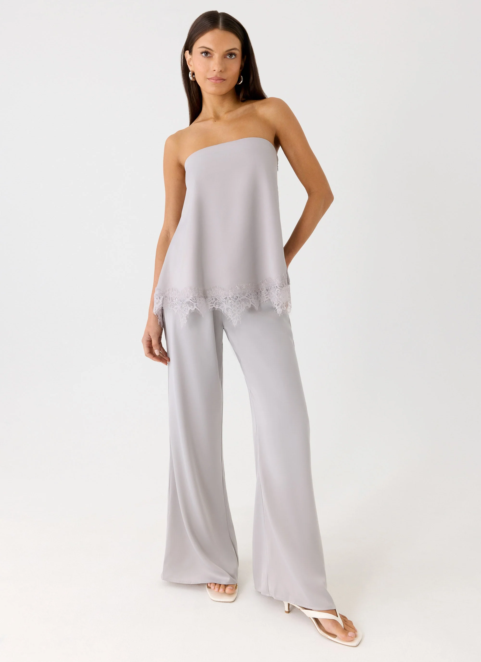 Sorena Low Rise Flared Pants - Misty Blue - Image 6