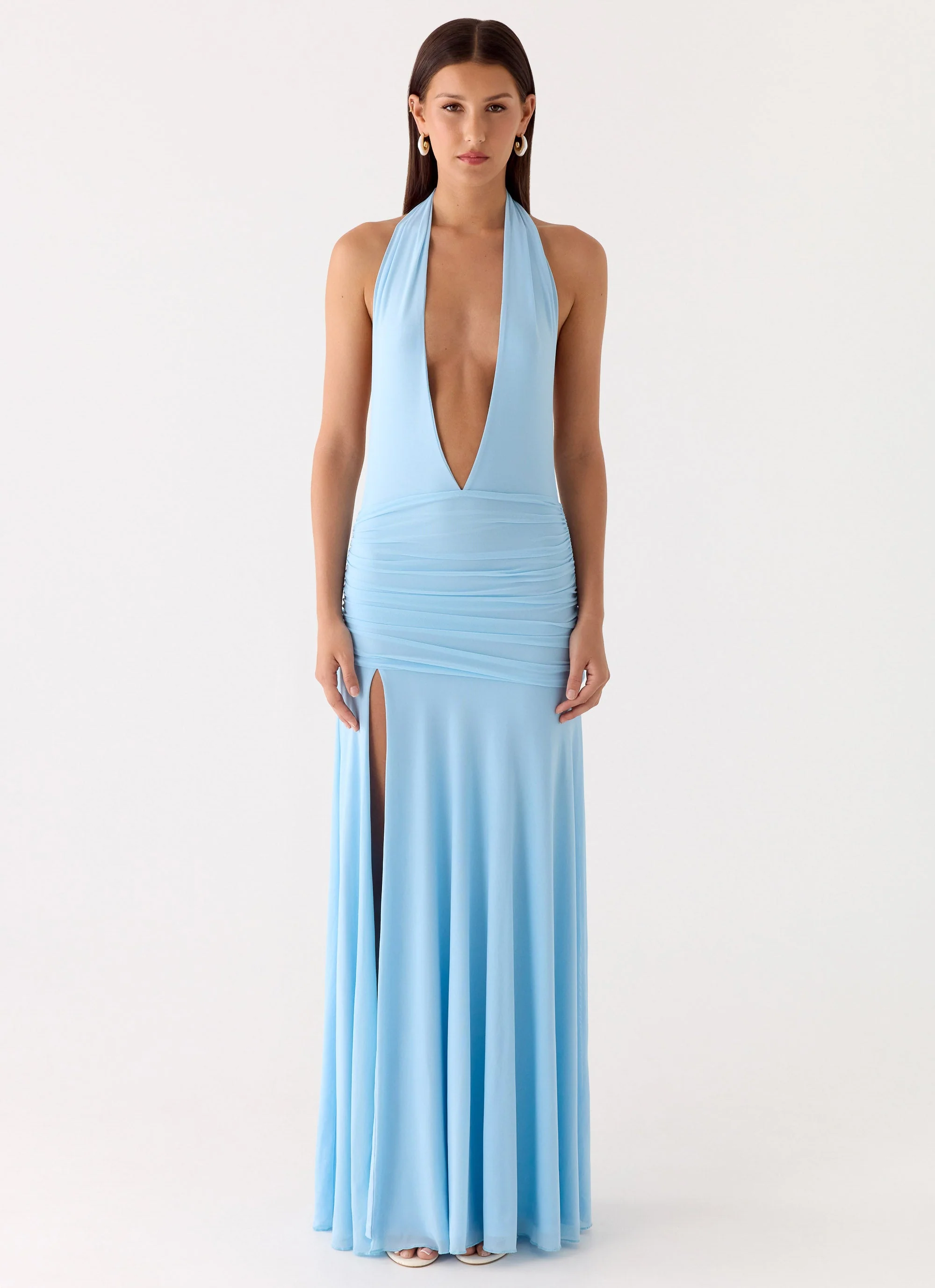 Sorrento Sunsets Maxi Dress - Ice Blue - Image 2