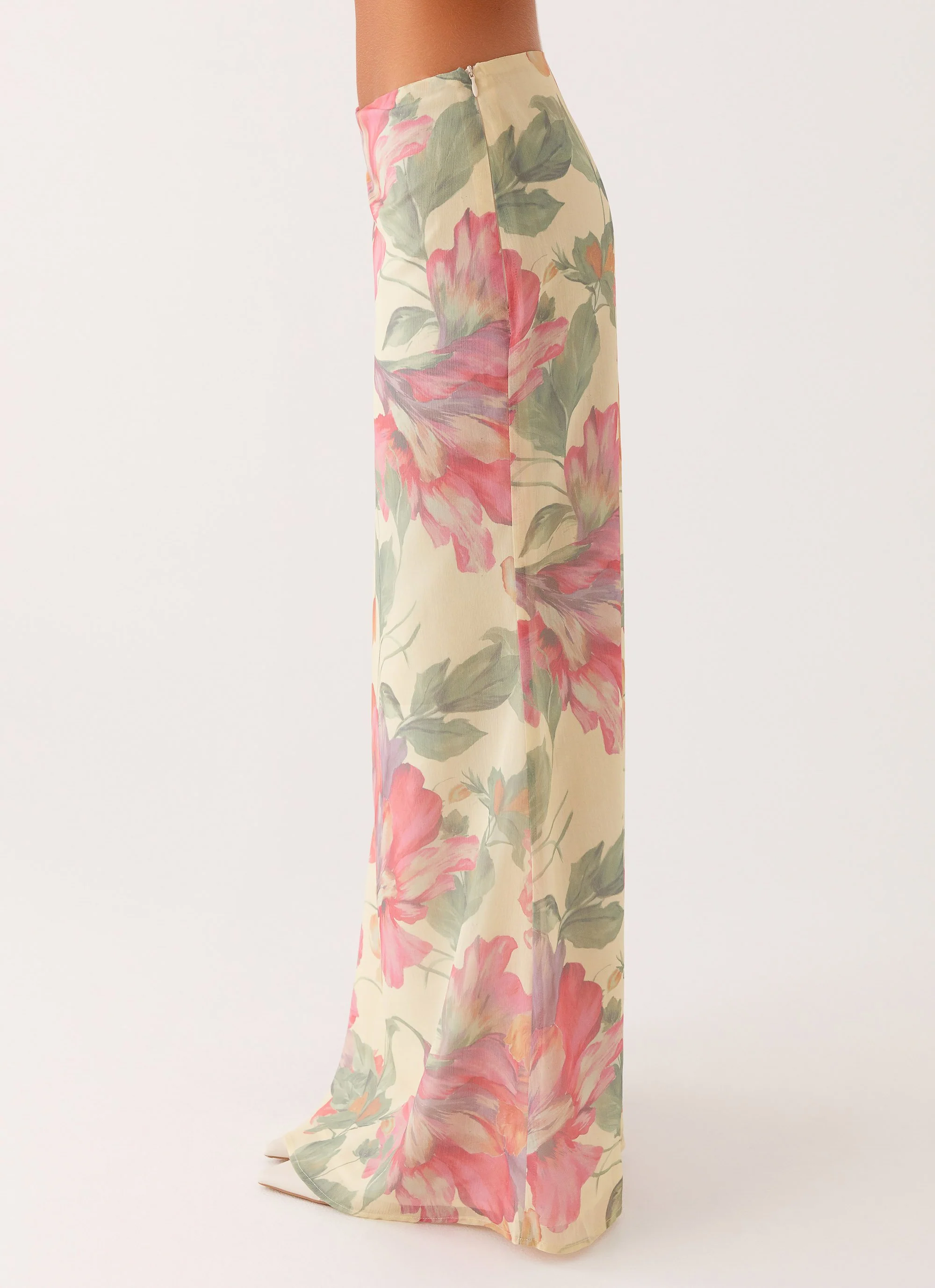 Soulful Low Rise Maxi Skirt - Yellow Peony - Image 3