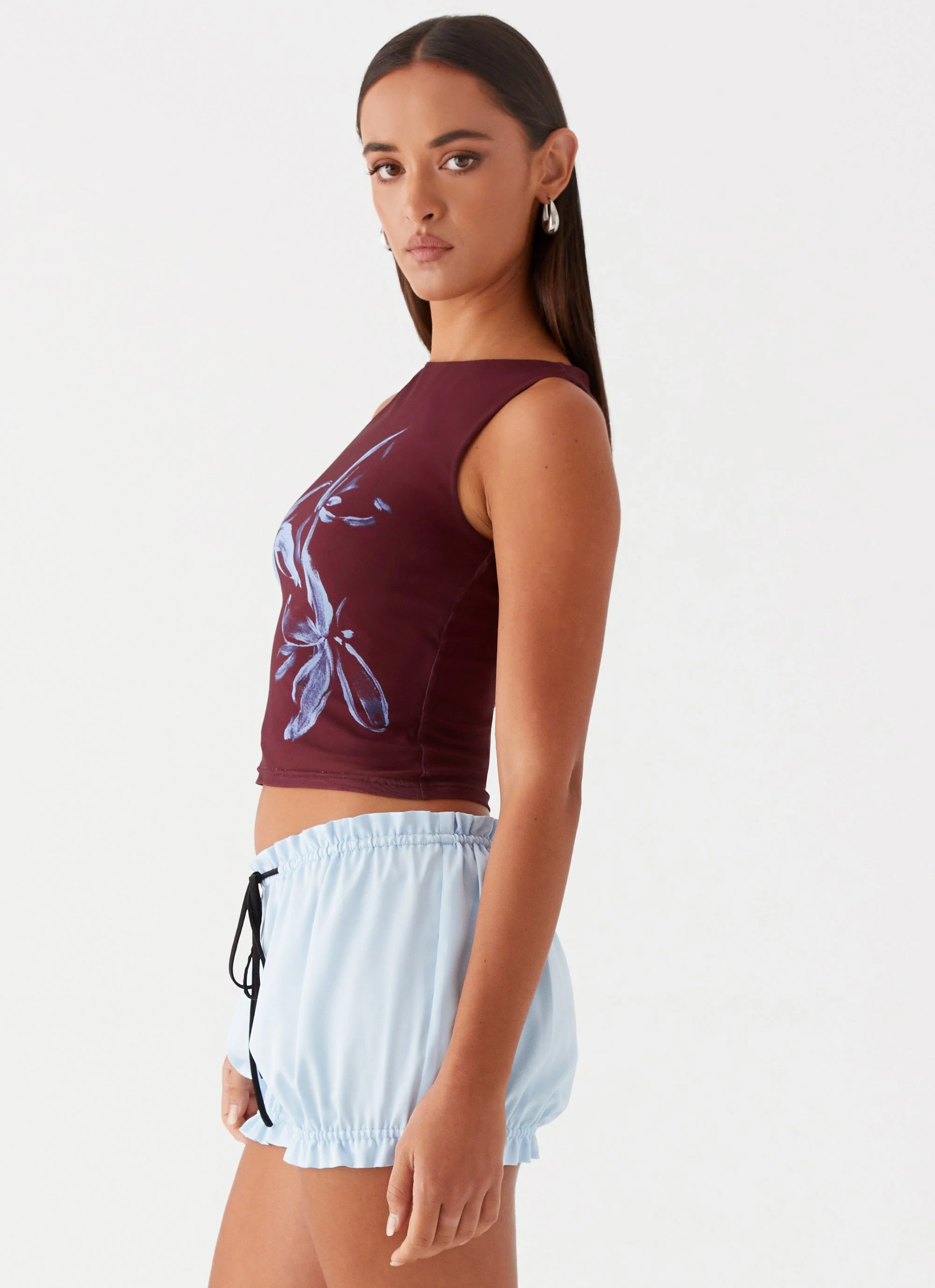 Speak Now Mesh Top - Brown - Image 3