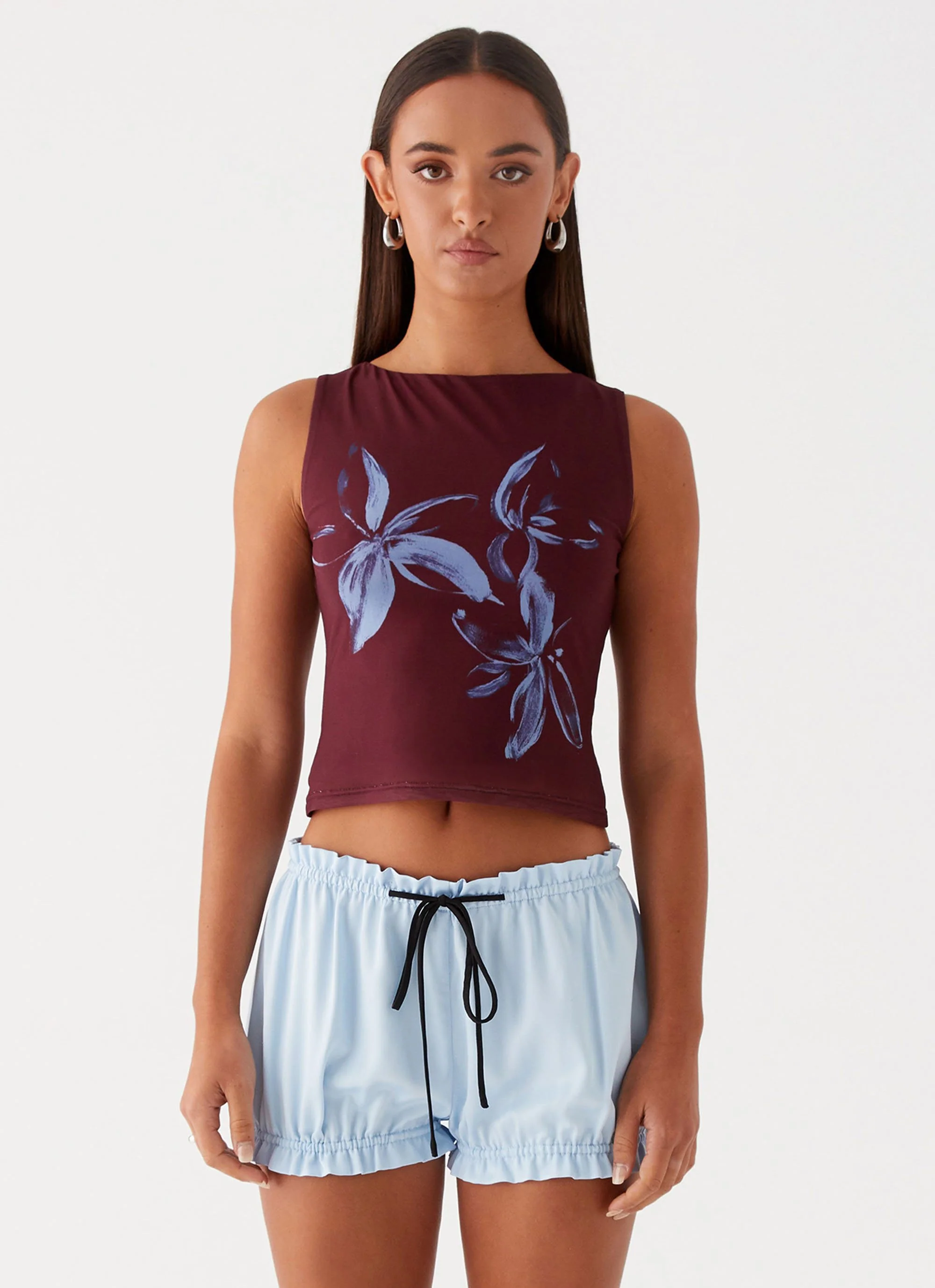 Speak Now Mesh Top - Brown - Image 6