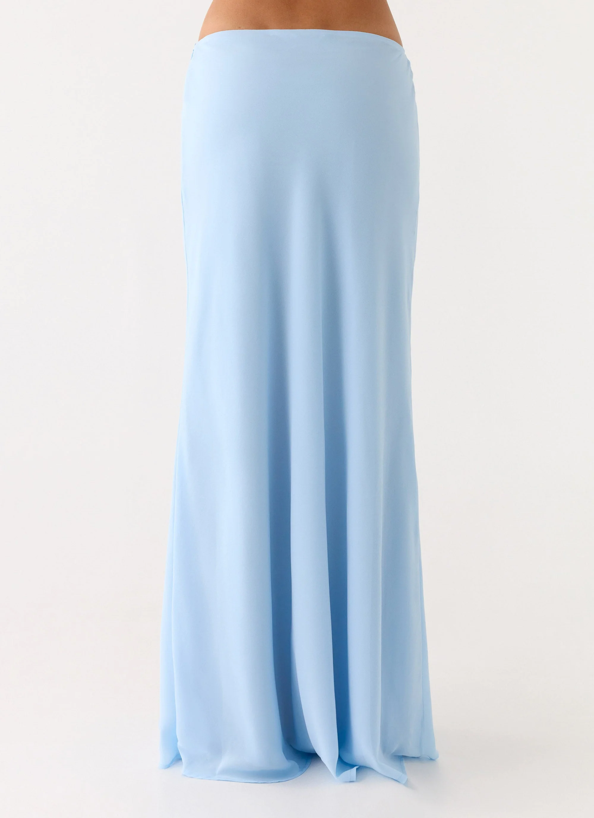 Star Girl Chiffon Maxi Skirt - Blue - Image 3