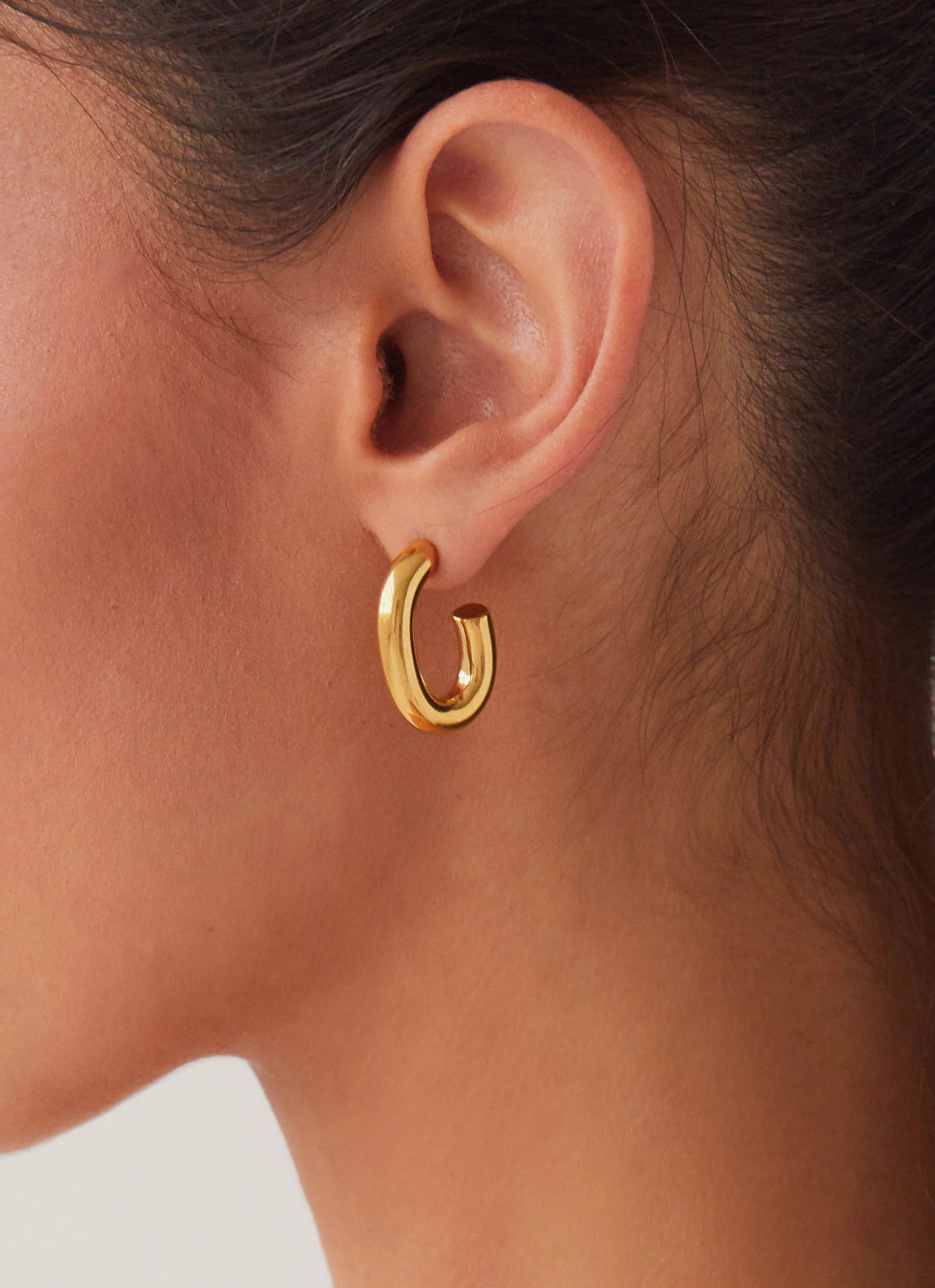 Stardust Hoop Earrings - Gold - Image 2