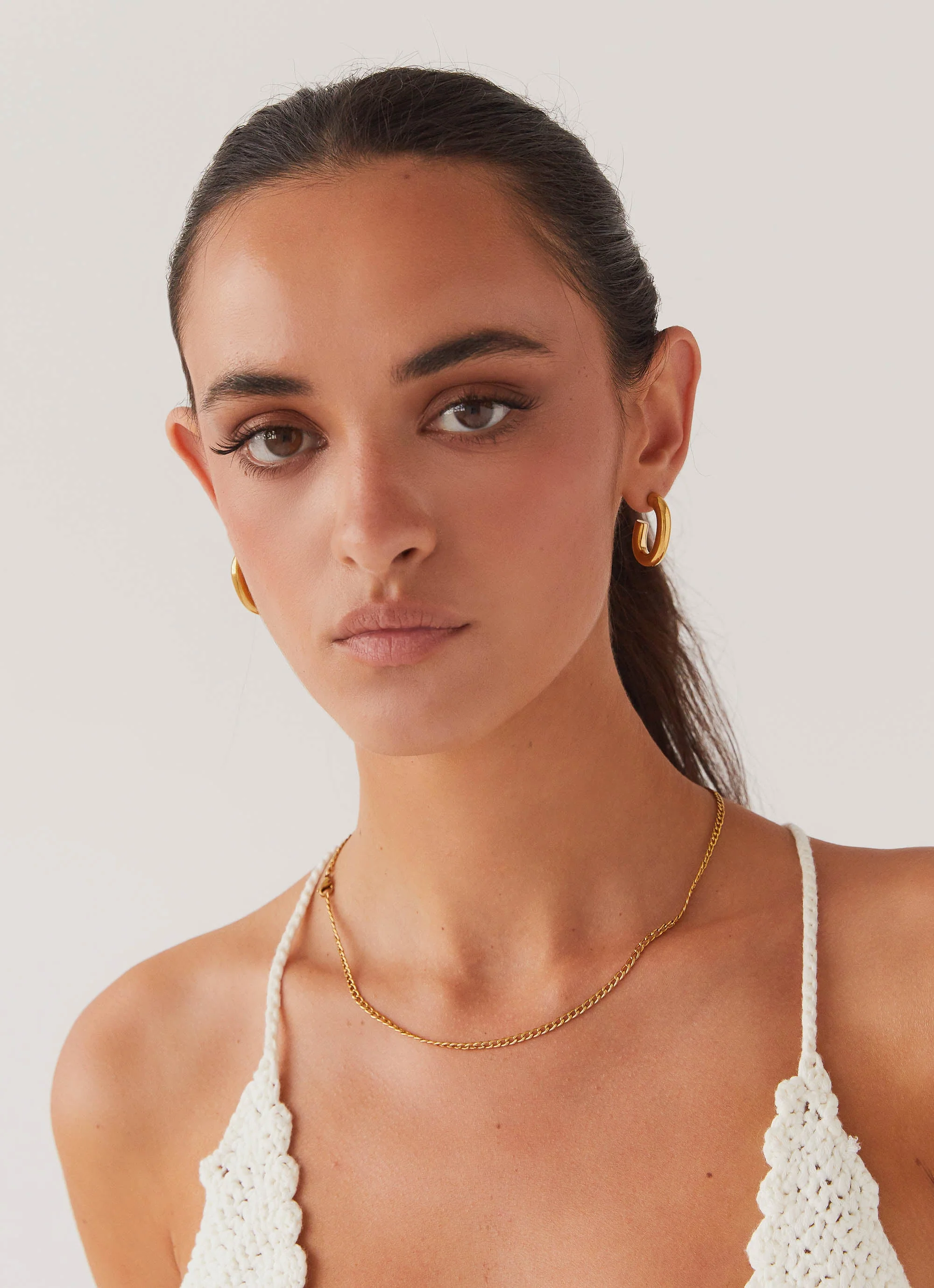 Stardust Hoop Earrings - Gold - Image 3