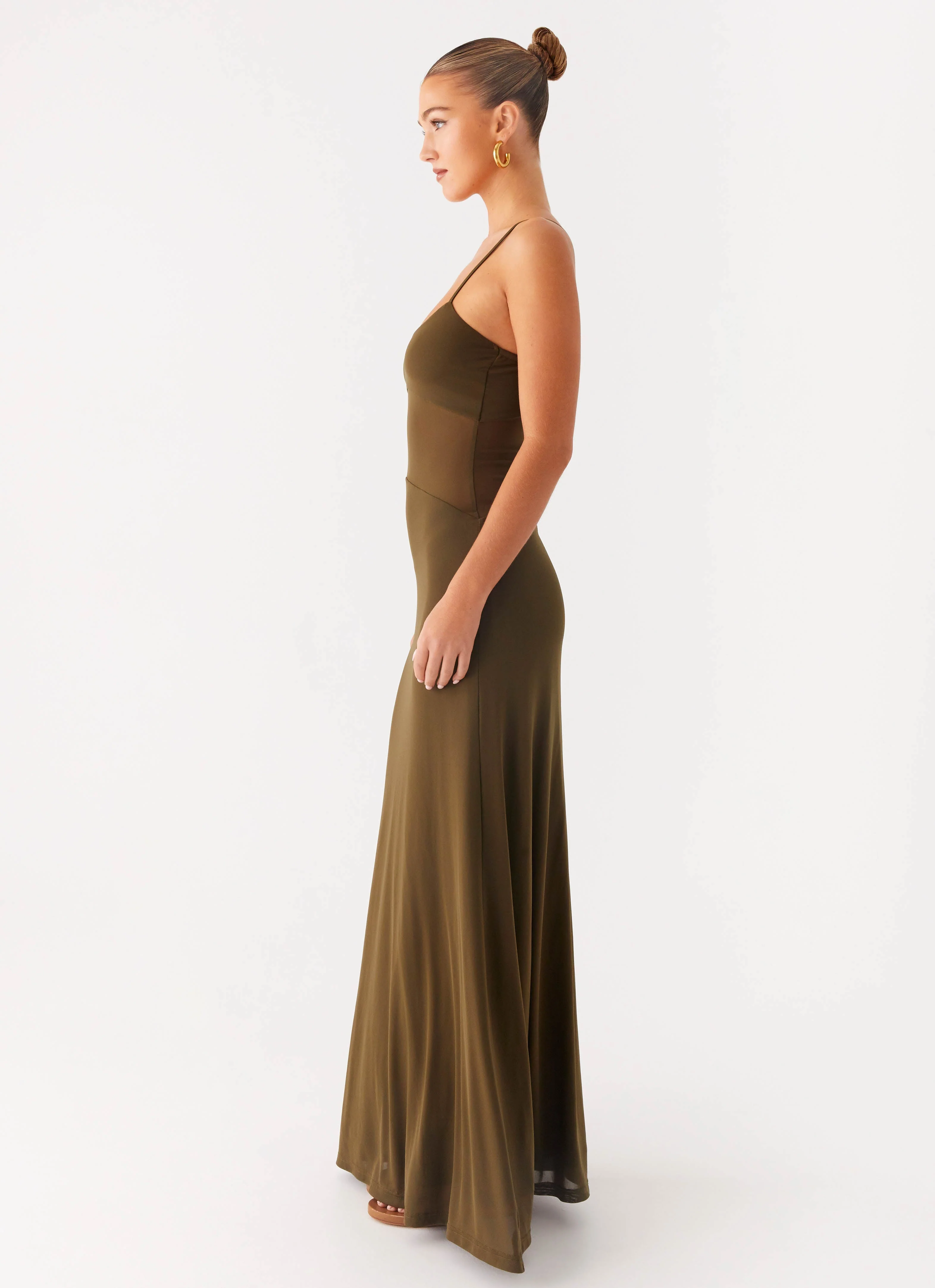 Starfall Maxi Dress - Khaki - Image 3