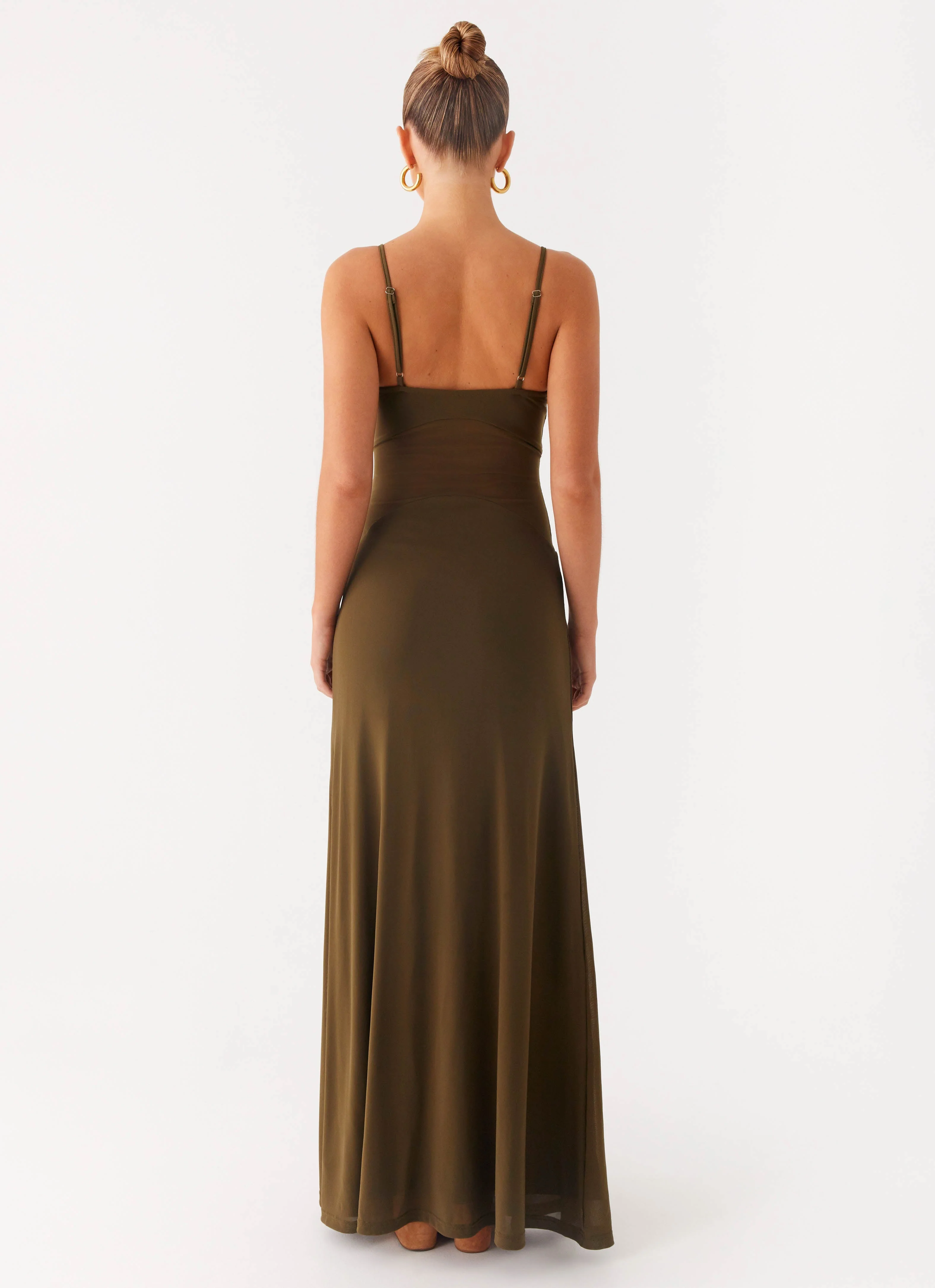 Starfall Maxi Dress - Khaki - Image 4
