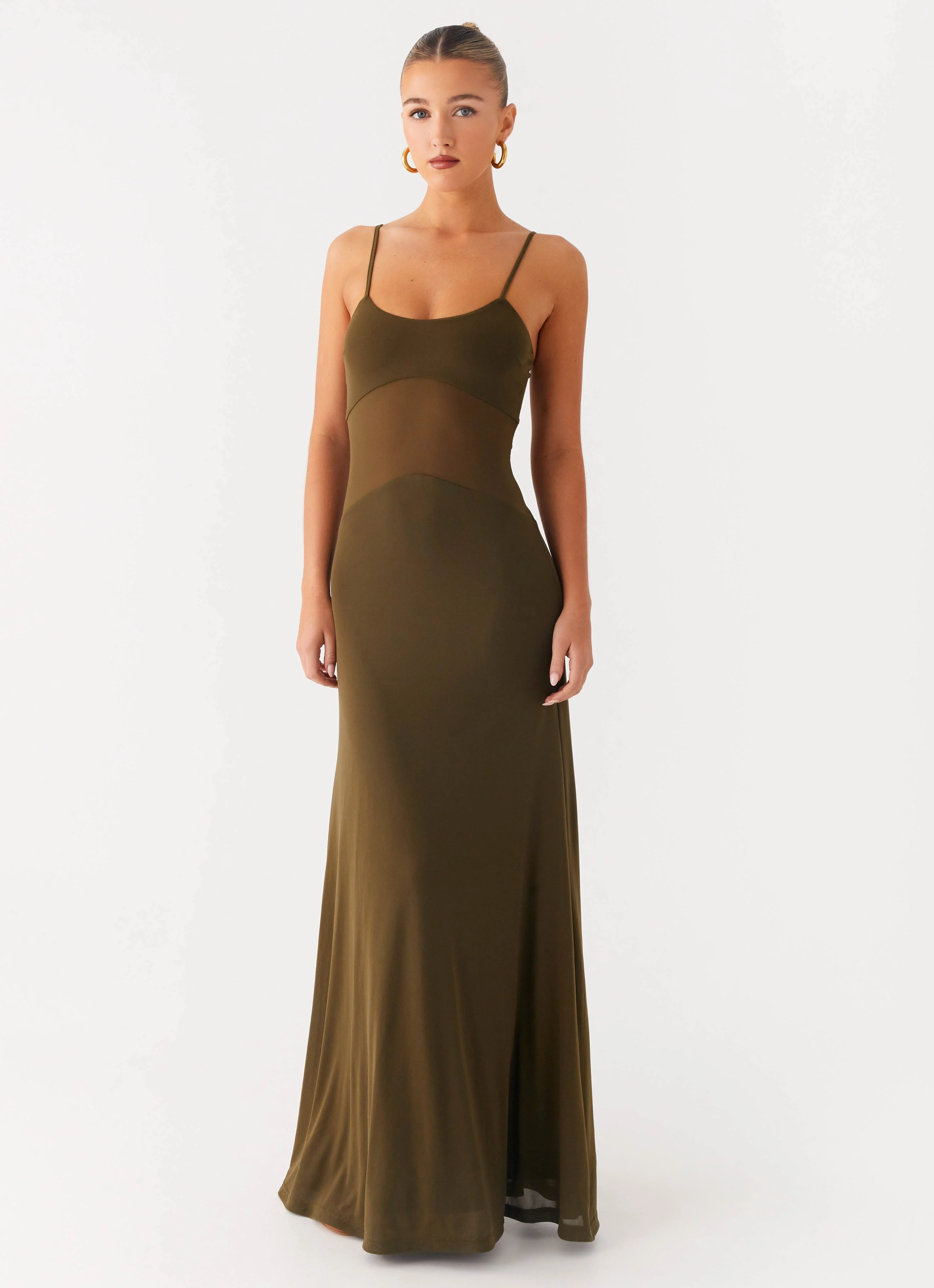Starfall Maxi Dress - Khaki - Image 5
