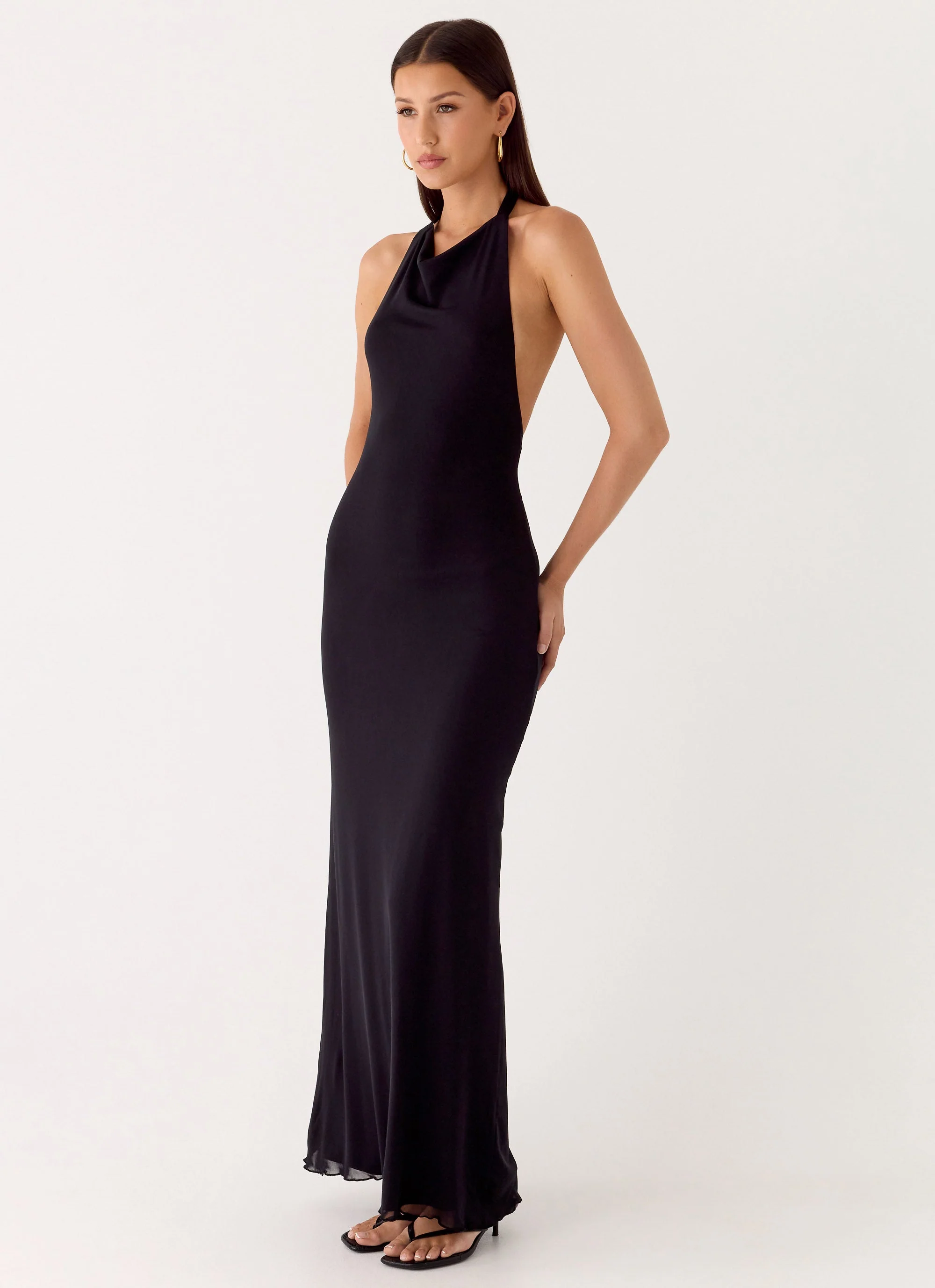 Starlight Nights Maxi Dress - Black - Image 6
