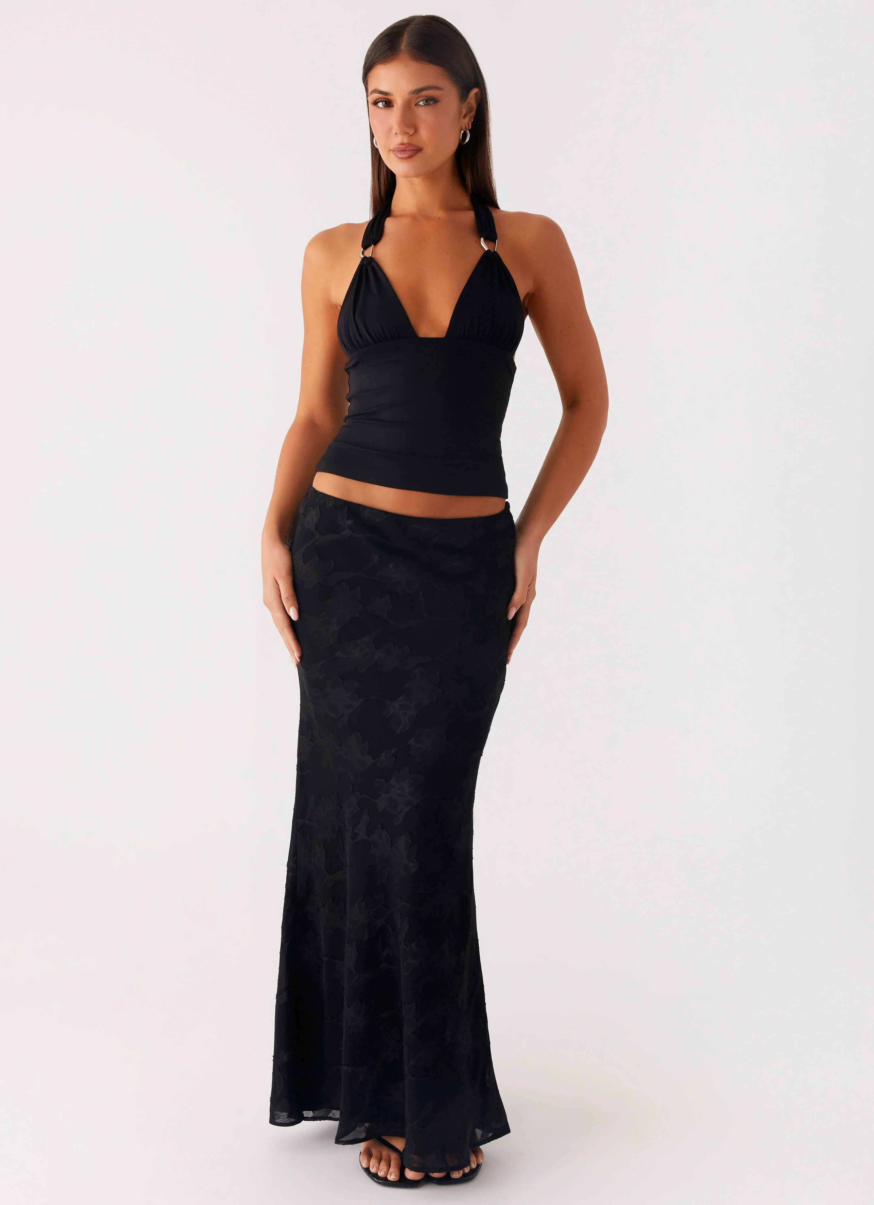Starlit Maxi Skirt - Black - Image 6