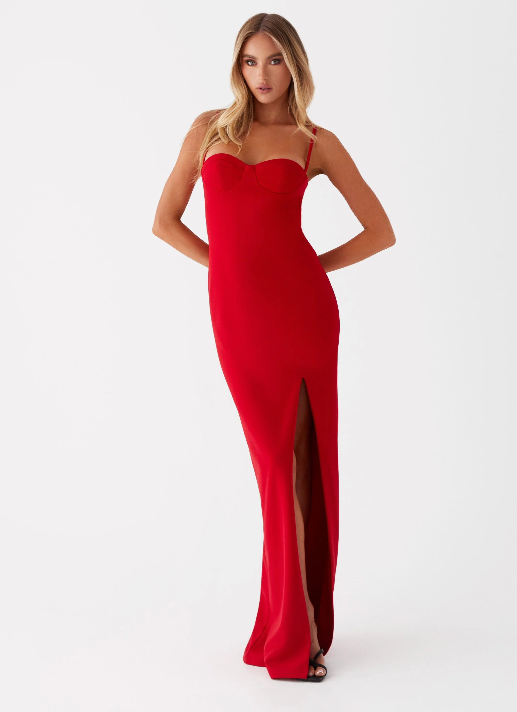 Stefanie Maxi Dress - Red - Image 10