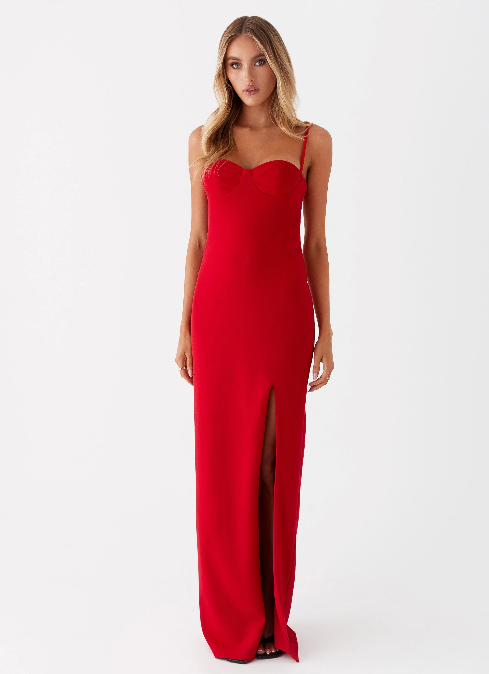 Stefanie Maxi Dress - Red - Image 3