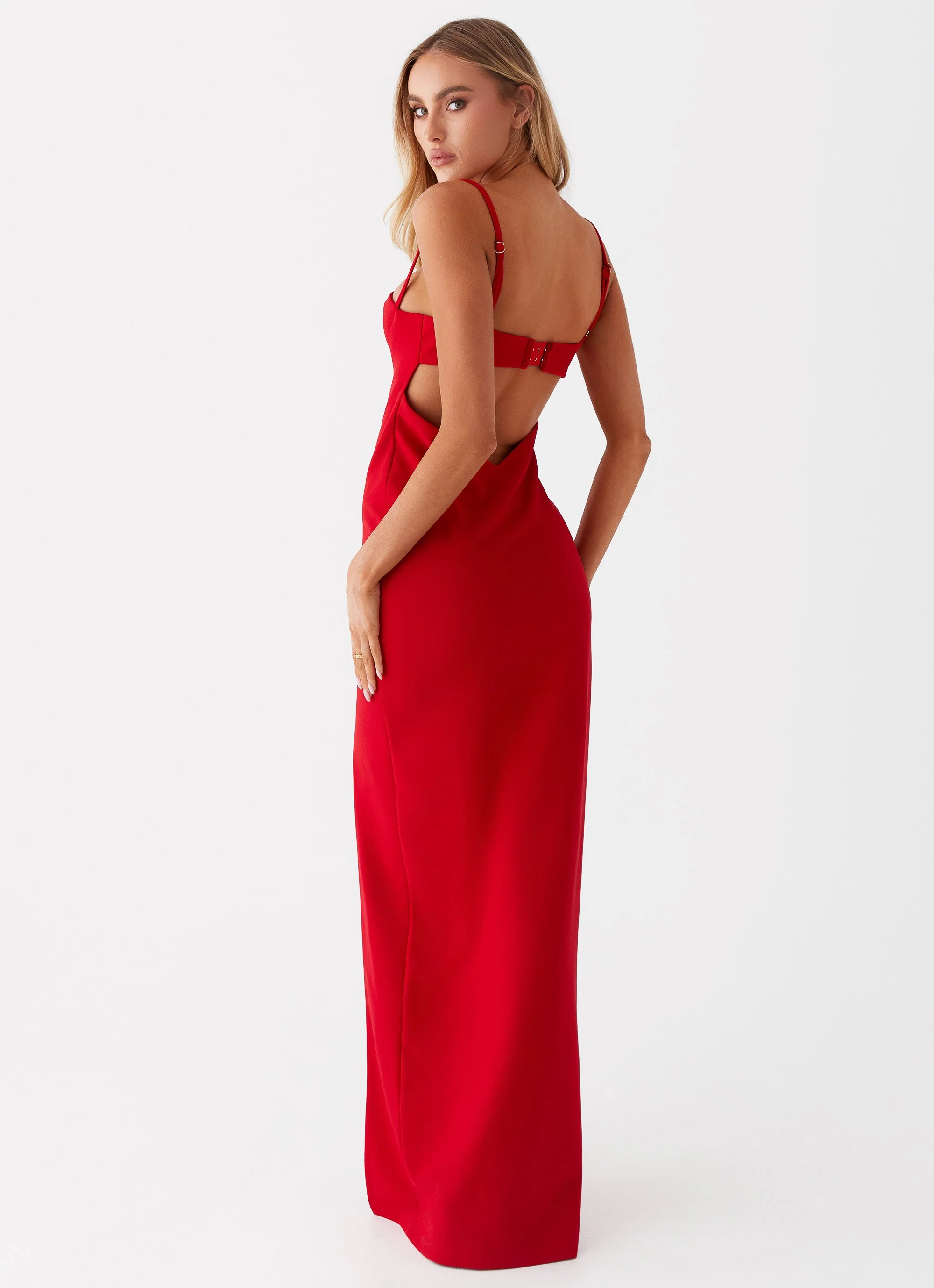 Stefanie Maxi Dress - Red - Image 7