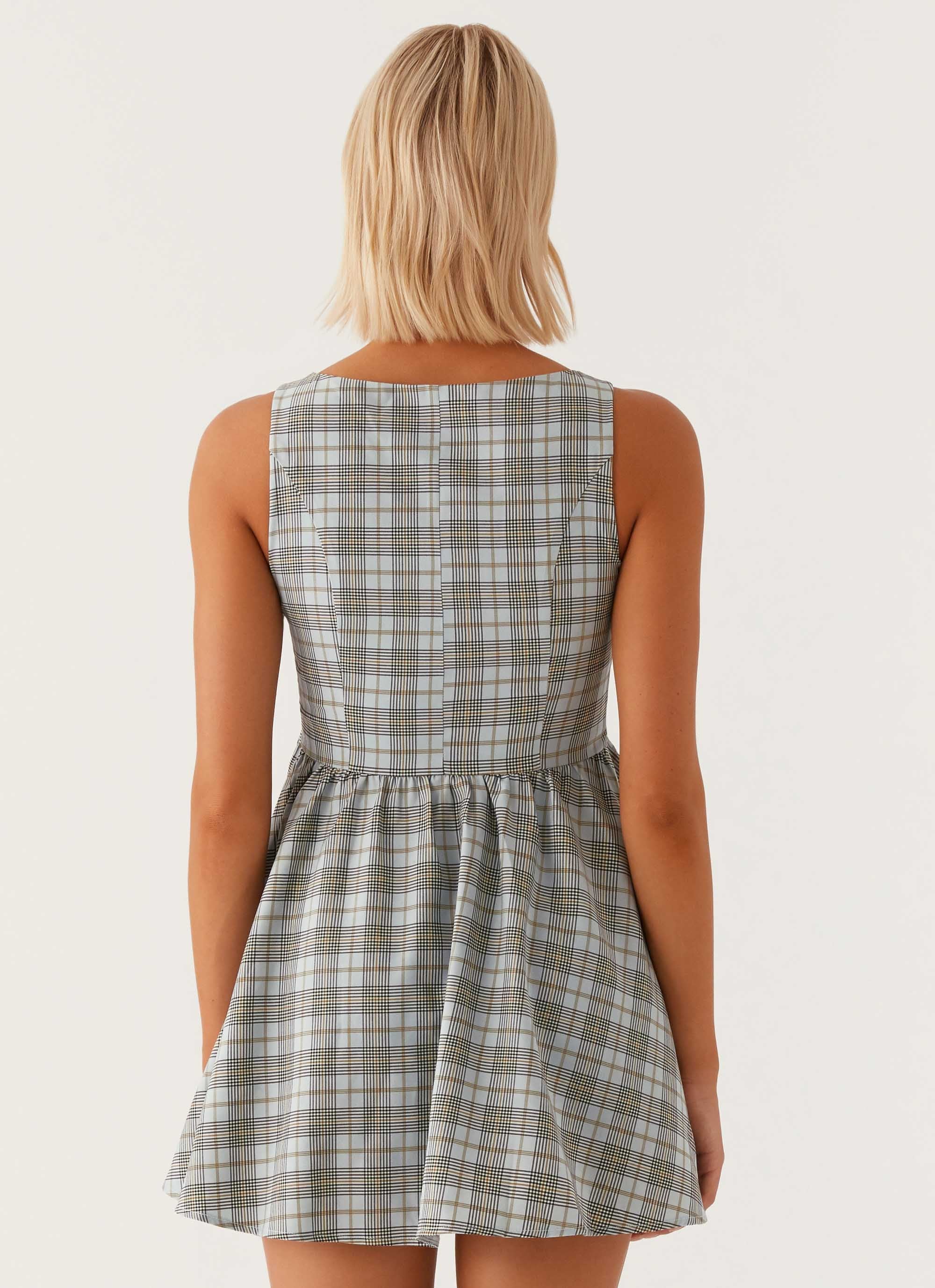 Steffie Mini Dress - Check - Image 4