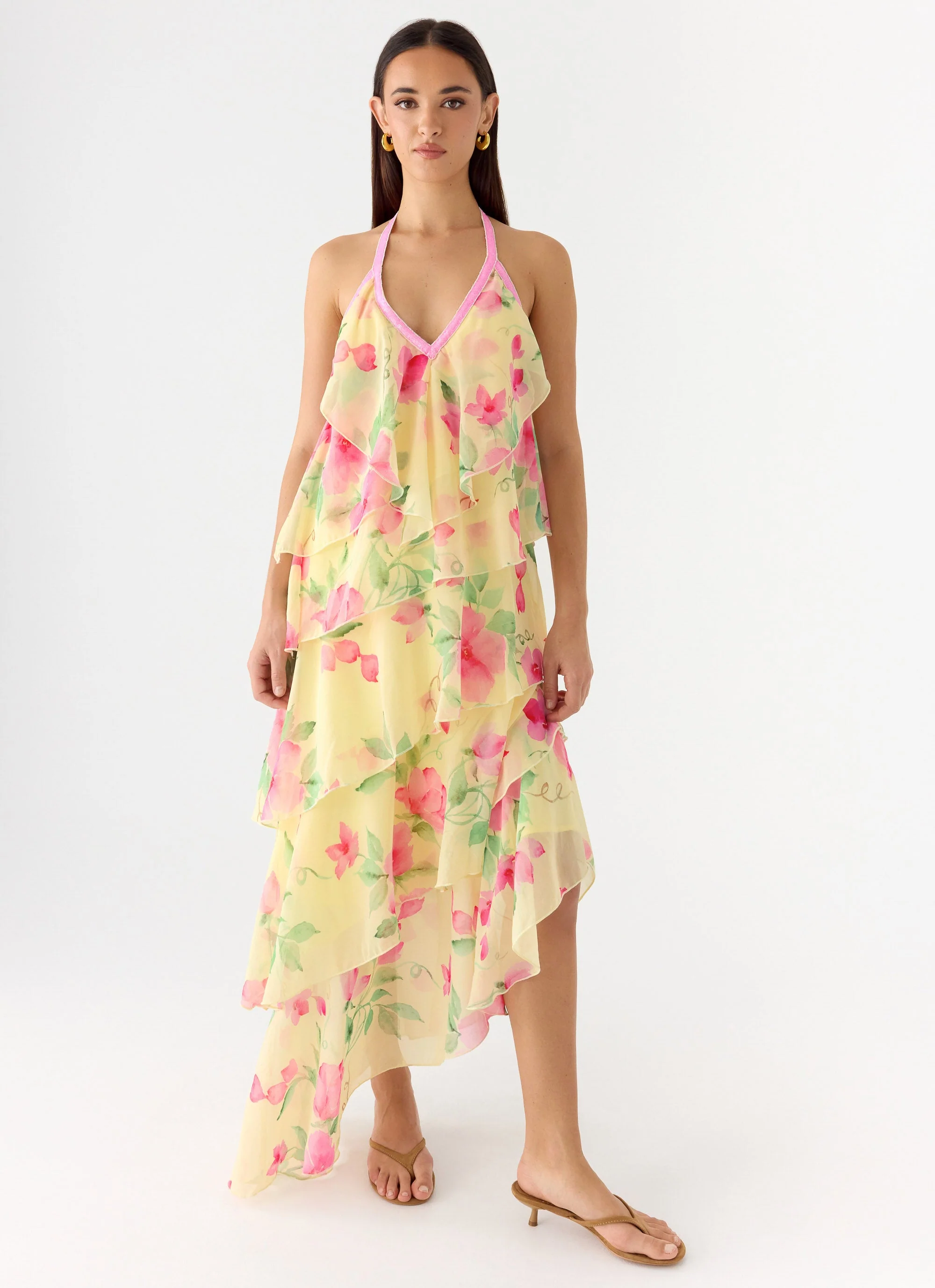Strawberry Mimosa Maxi Dress - Lemon Soleil - Image 3