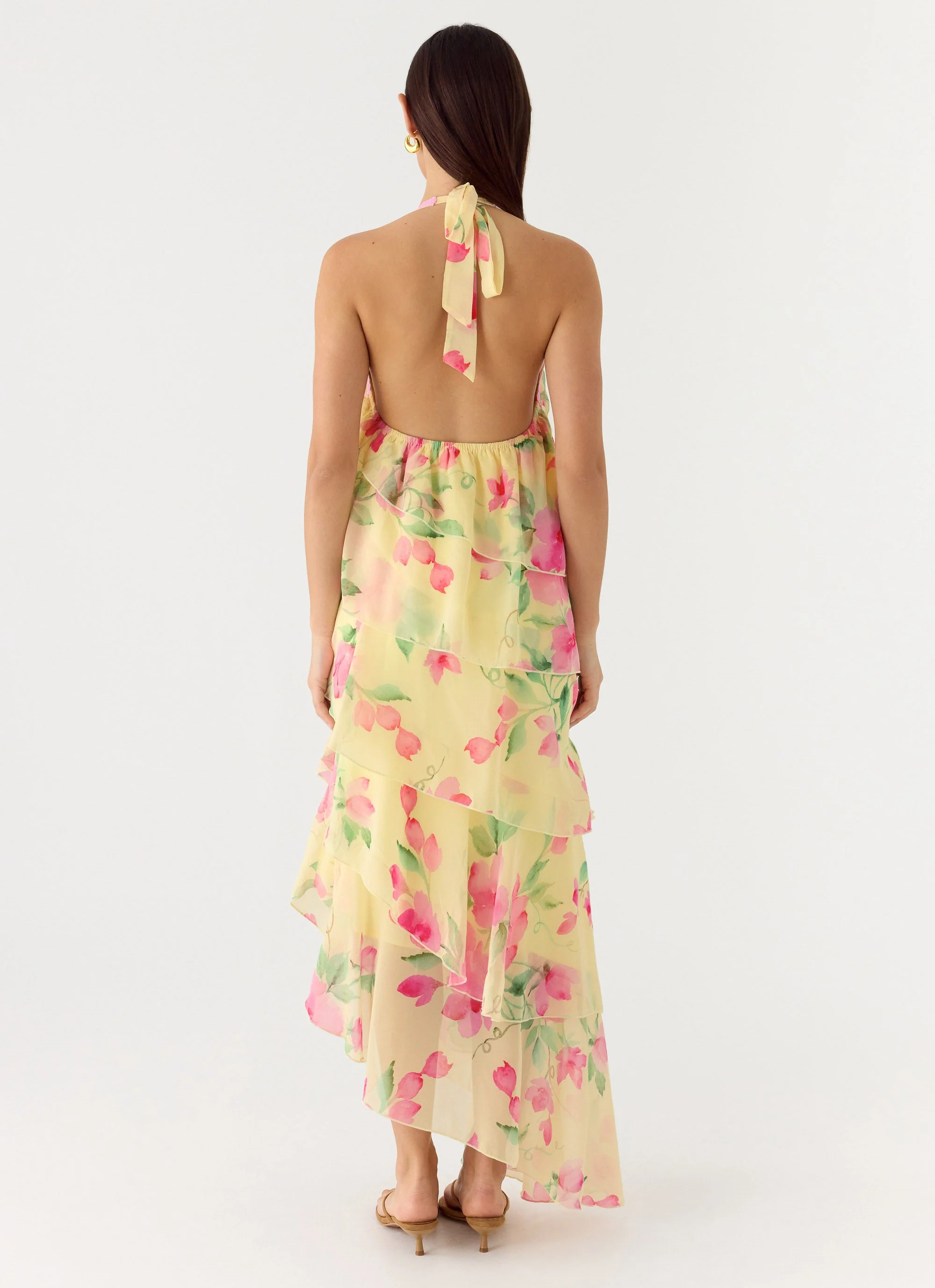 Strawberry Mimosa Maxi Dress - Lemon Soleil - Image 4