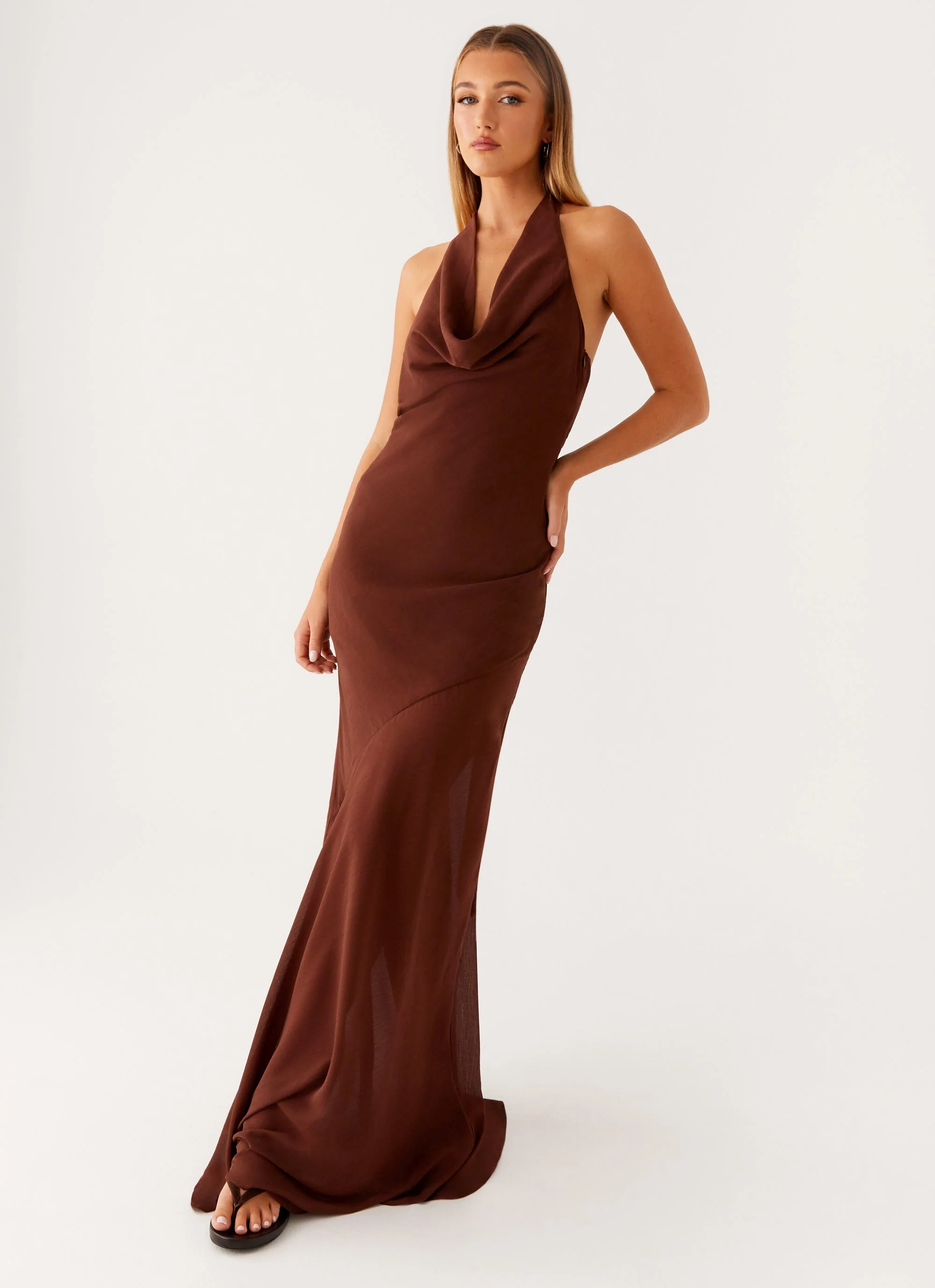 Sullivan Maxi Dress - Chocolate - Image 5