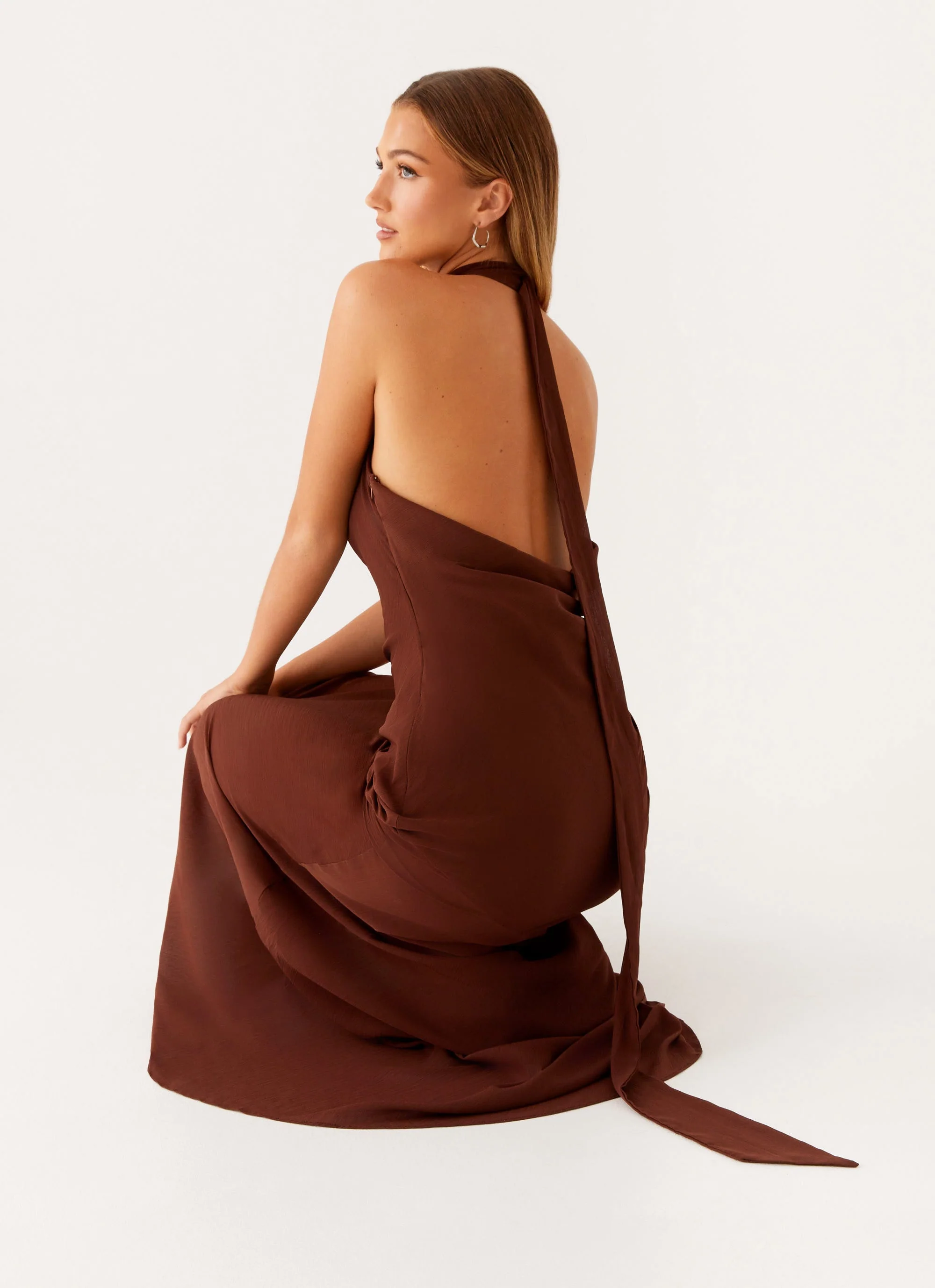 Sullivan Maxi Dress - Chocolate - Image 6