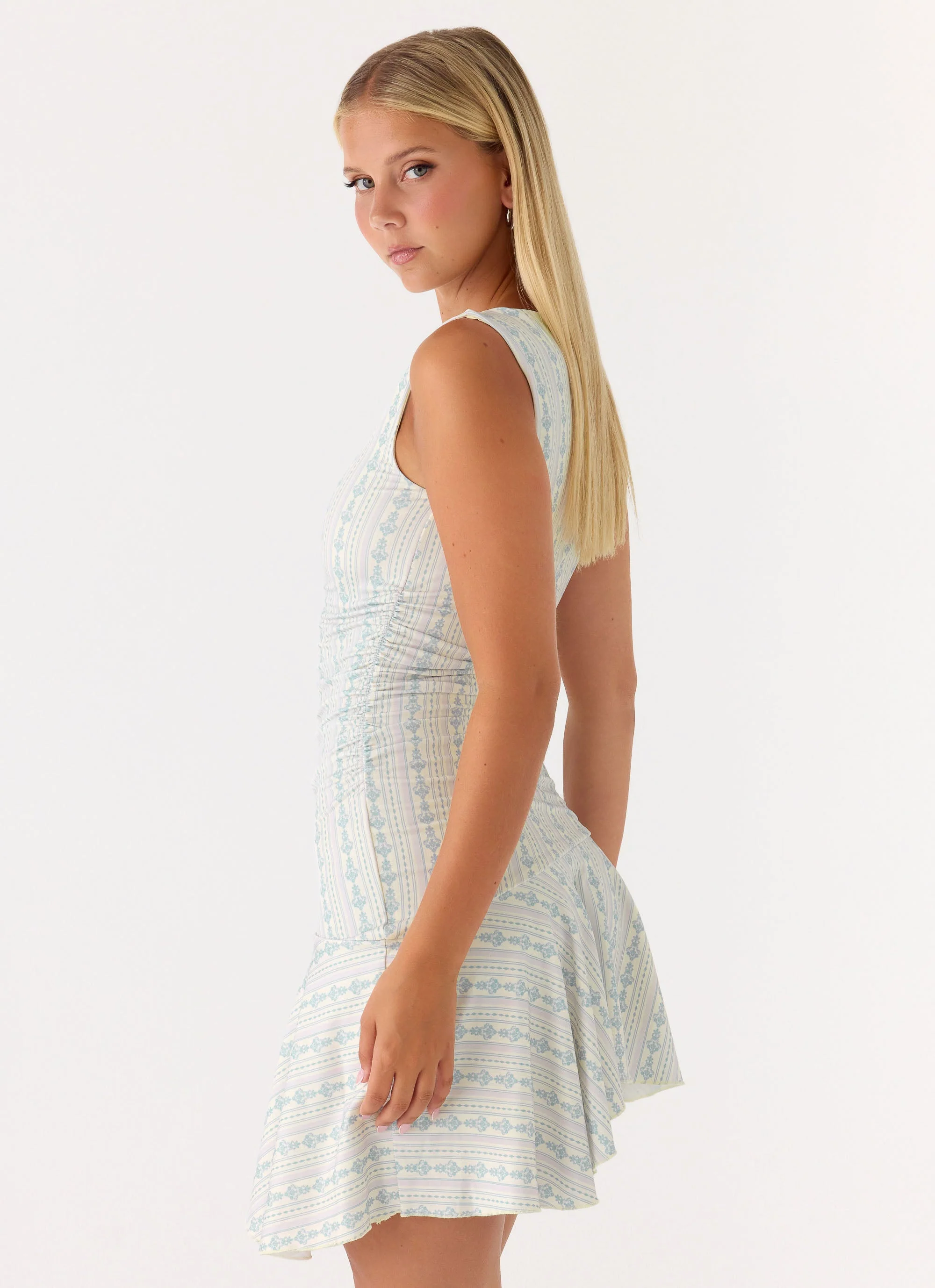 Summer Delight Mini Dress - Vintage Stripe - Image 6