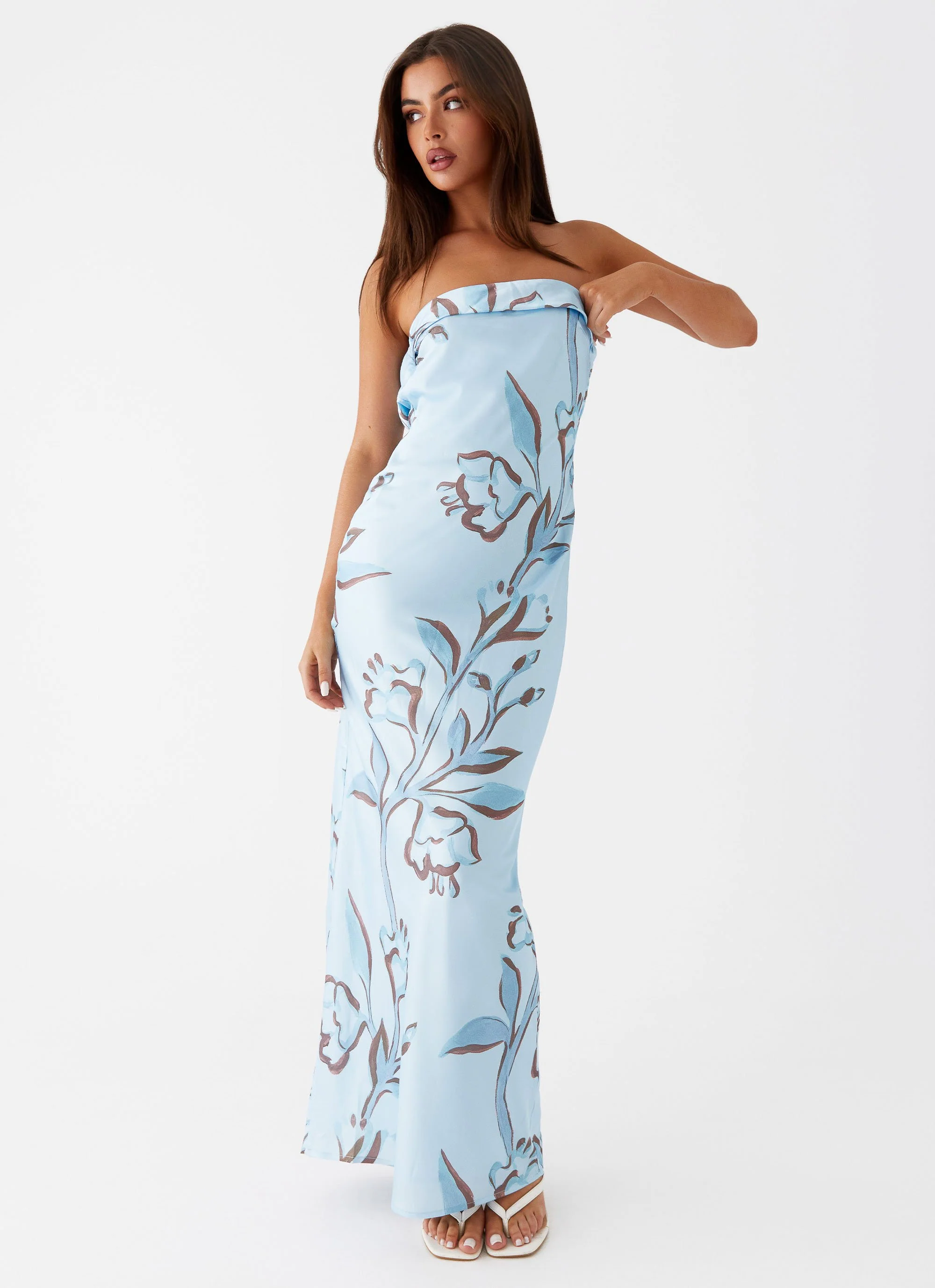 Summer Lover Maxi Dress - Blue Floral - Image 5