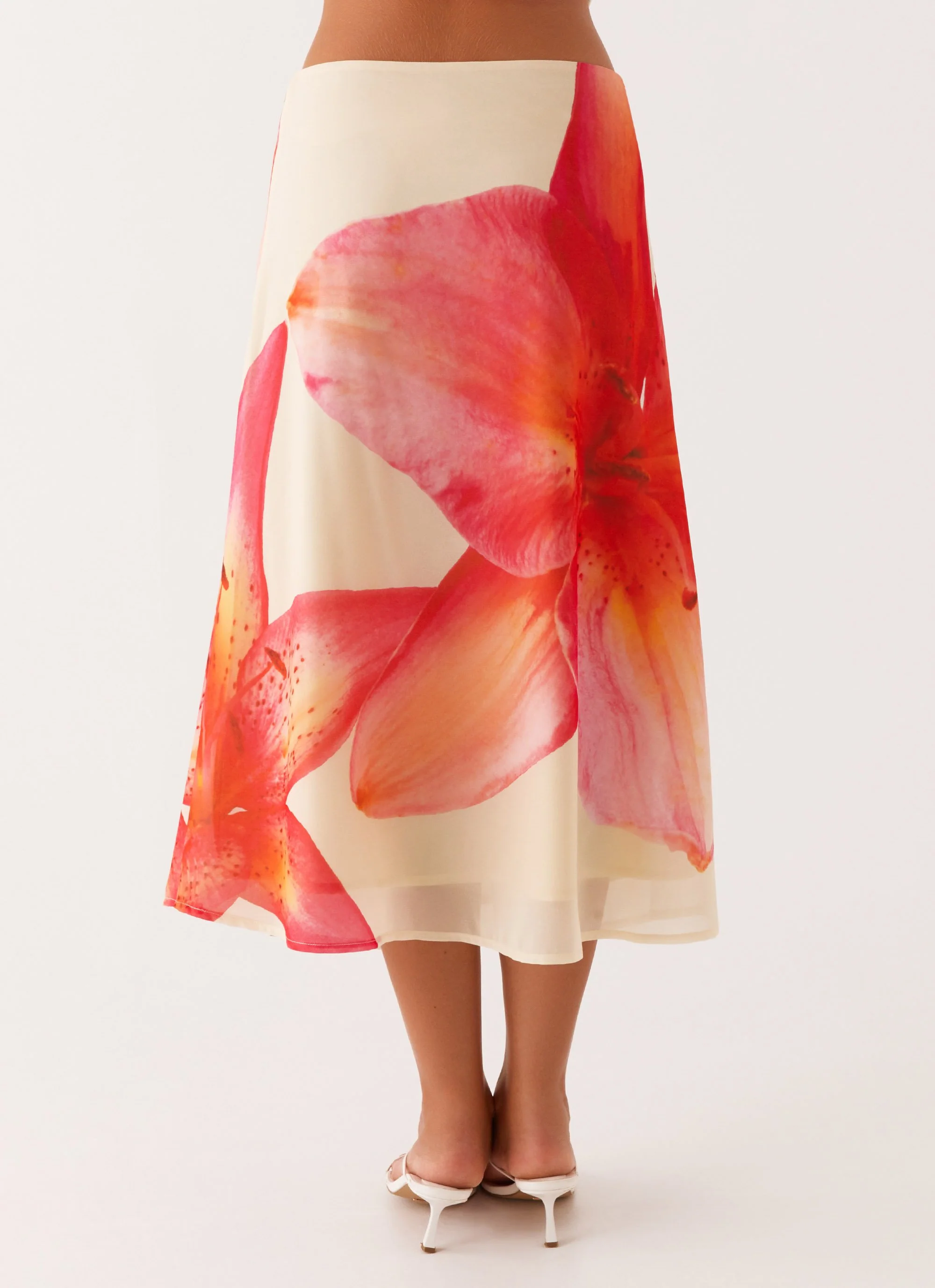 Summertime Midi Skirt - Yellow Floral - Image 4