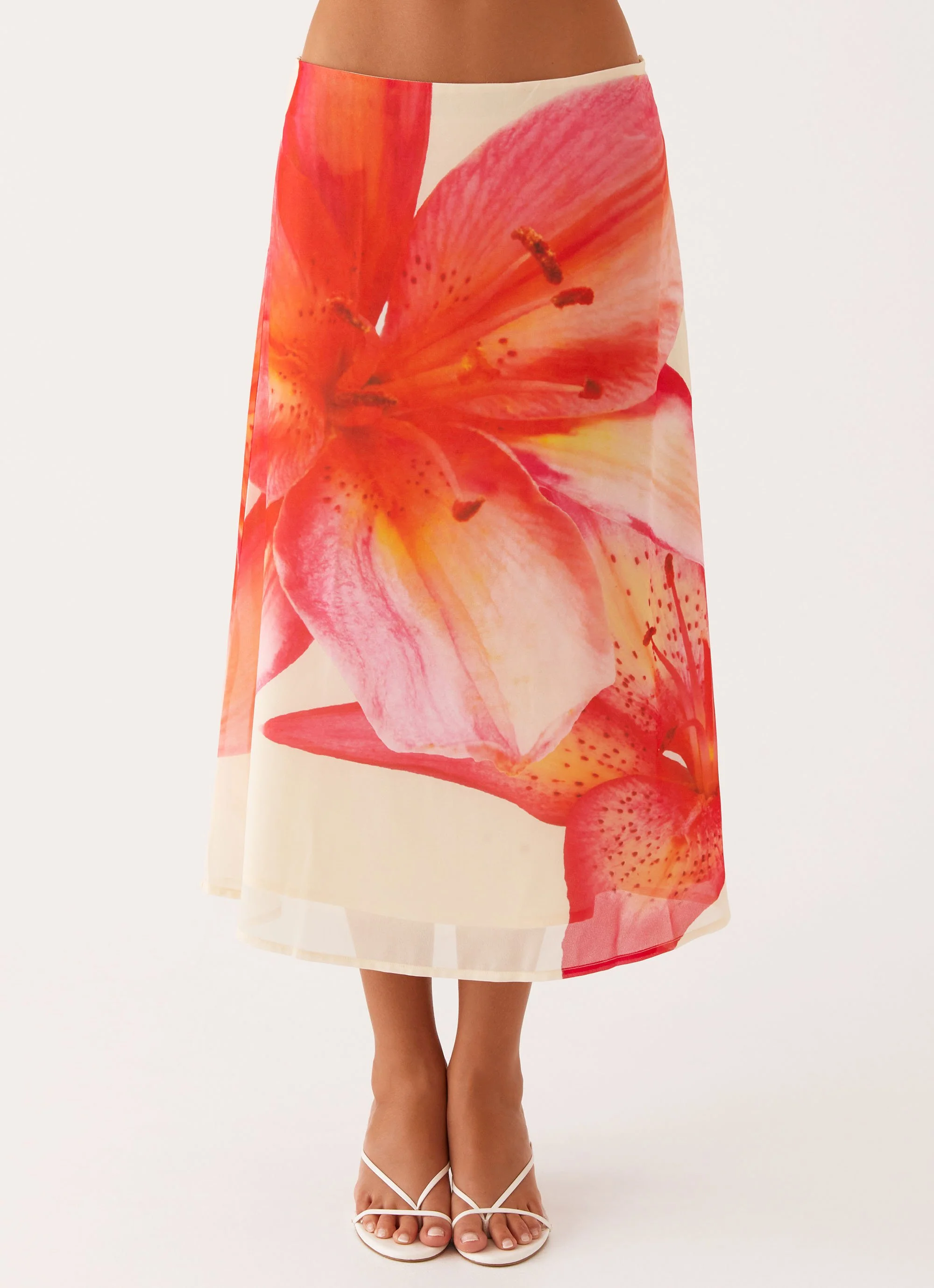Summertime Midi Skirt - Yellow Floral - Image 5