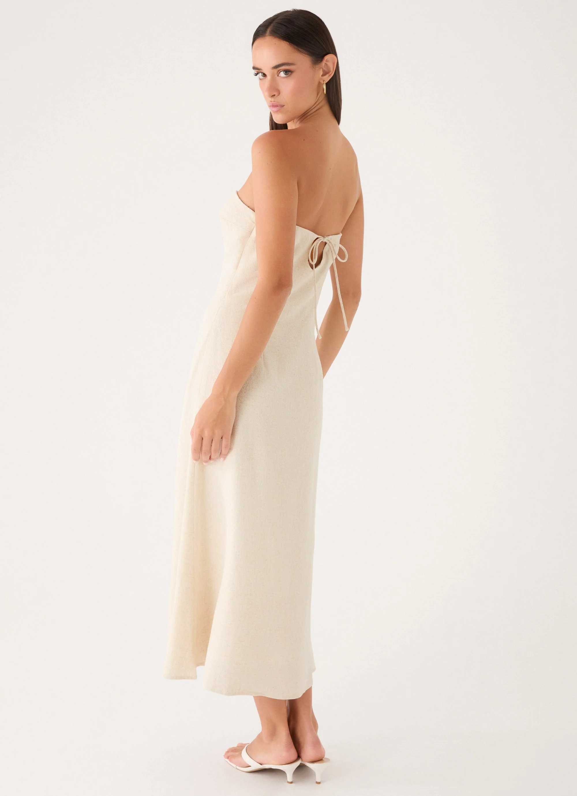 Sun Searching Midi Dress - Oatmeal - Image 6