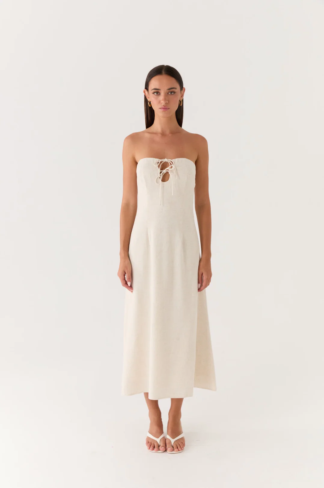 Sun Searching Midi Dress - Oatmeal - Image 7