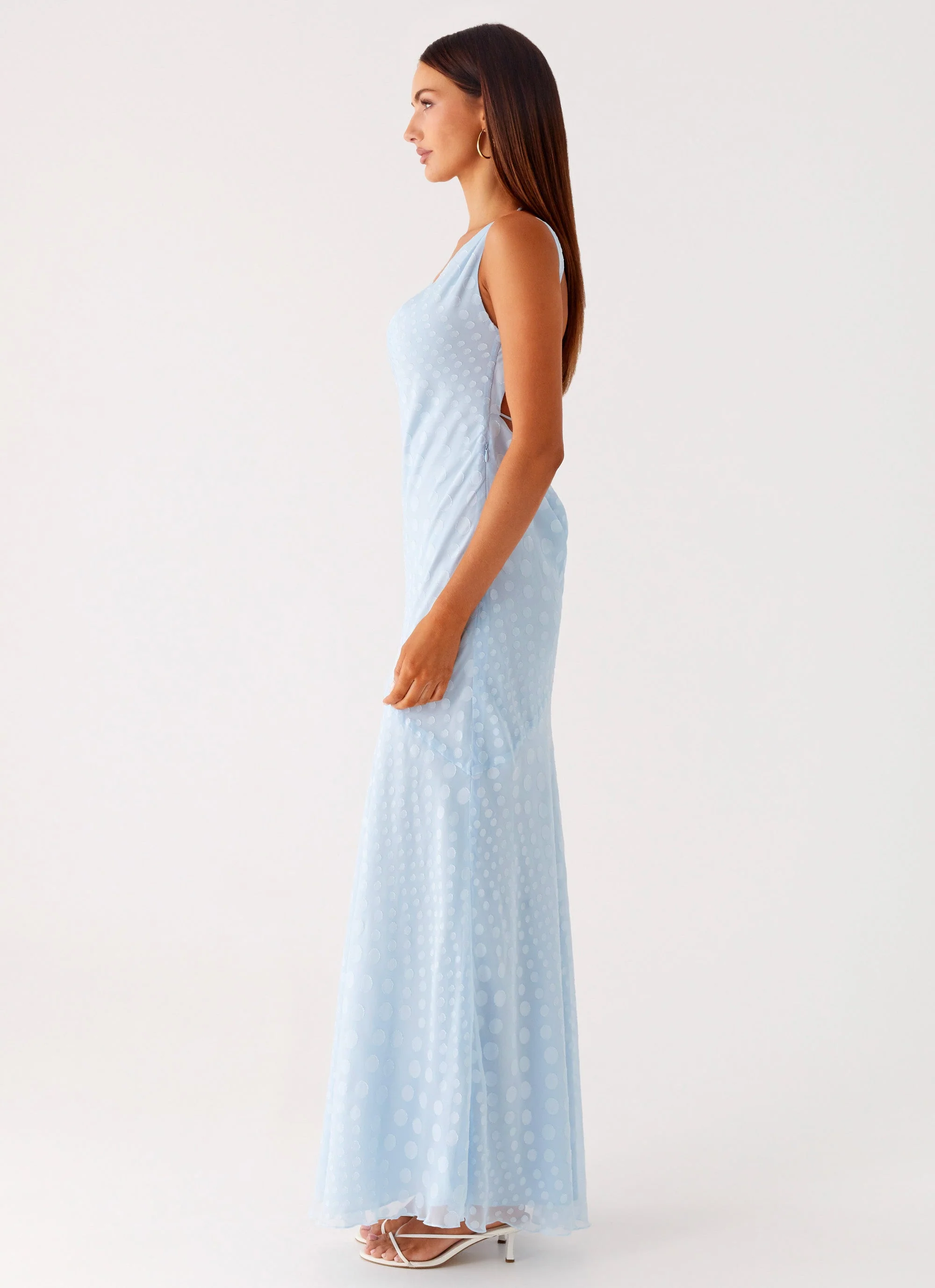 Sundance Chiffon Maxi Dress - Blue - Image 2