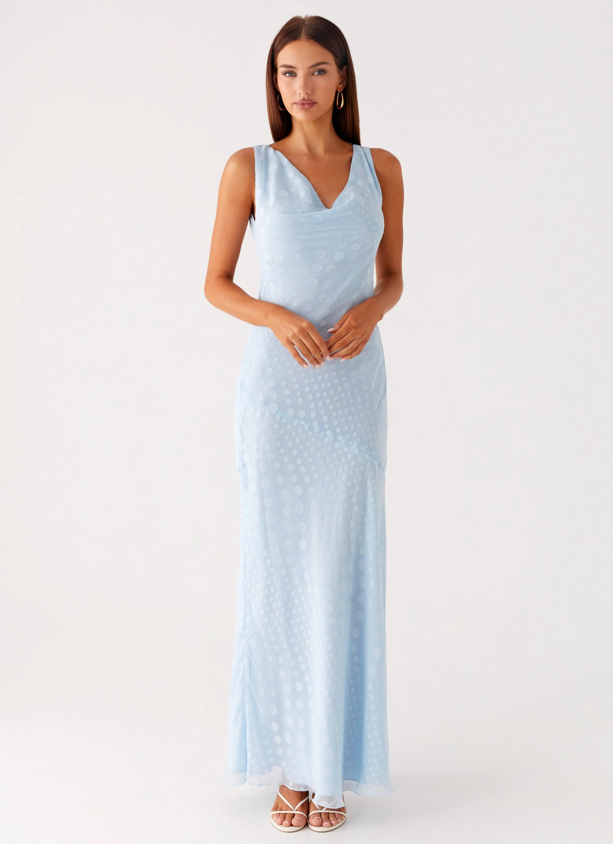 Sundance Chiffon Maxi Dress - Blue - Image 5
