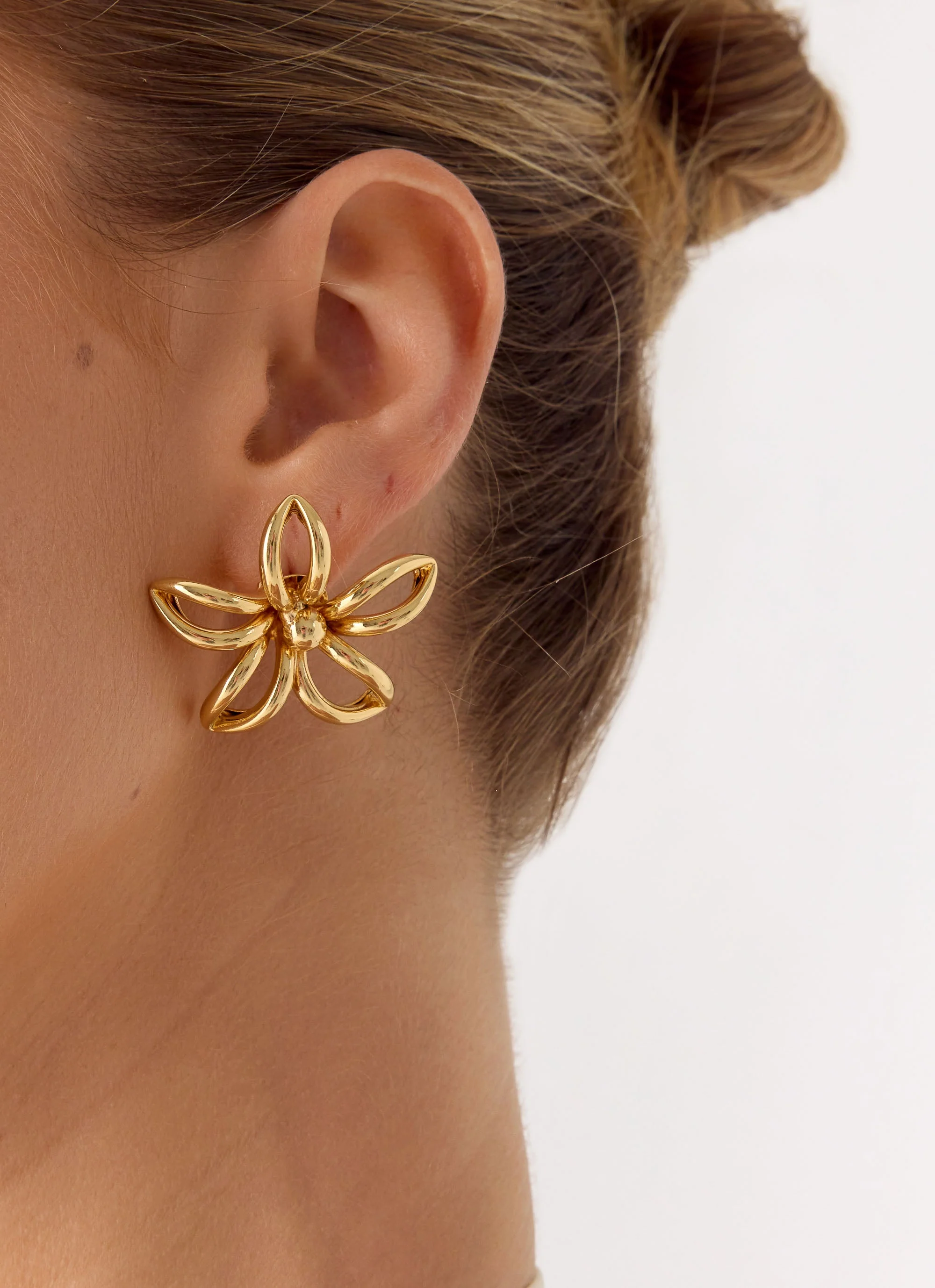 Sunpetal Earrings - Gold - Image 2