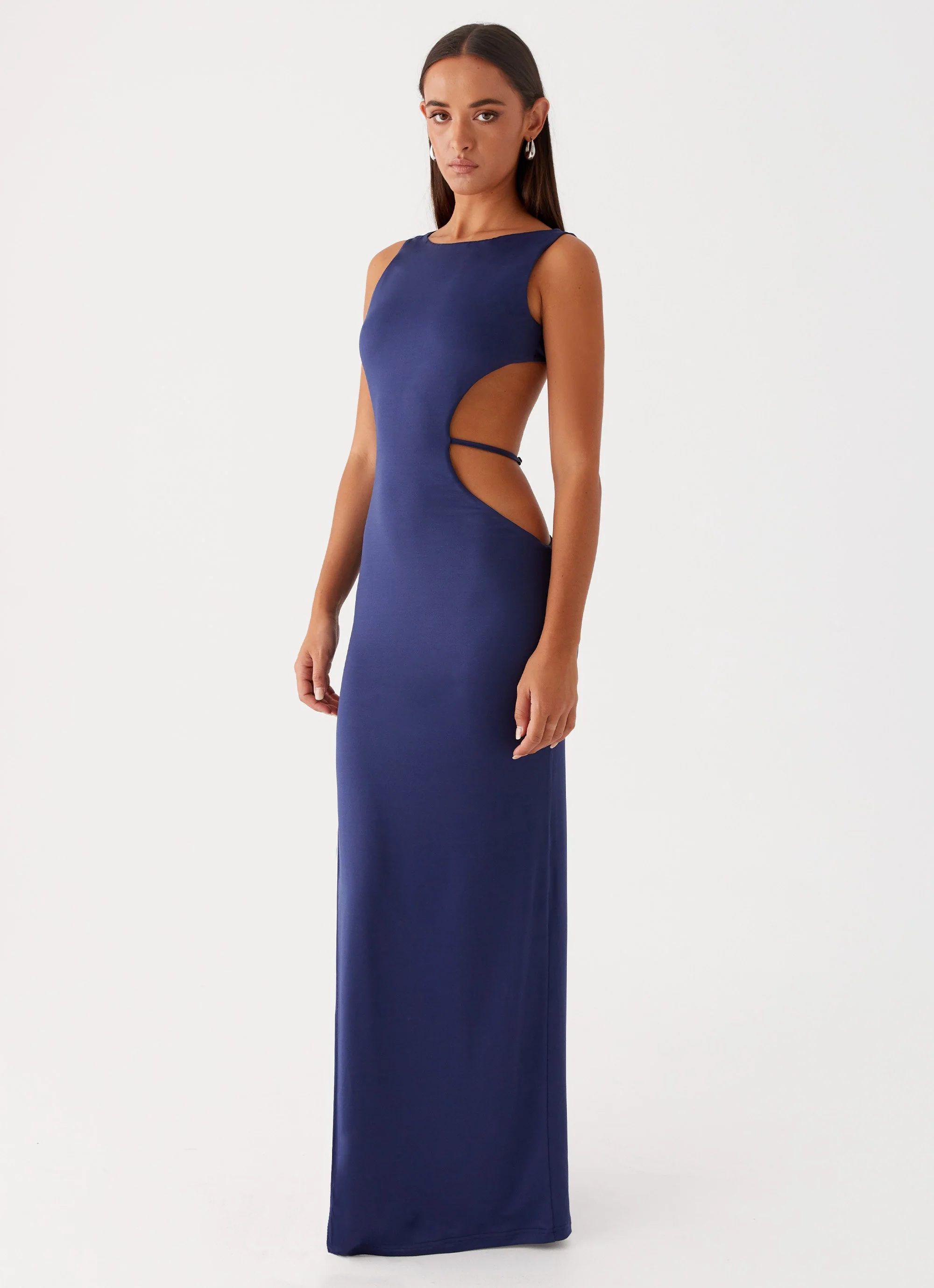 Sutton Maxi Dress - Navy - Image 5