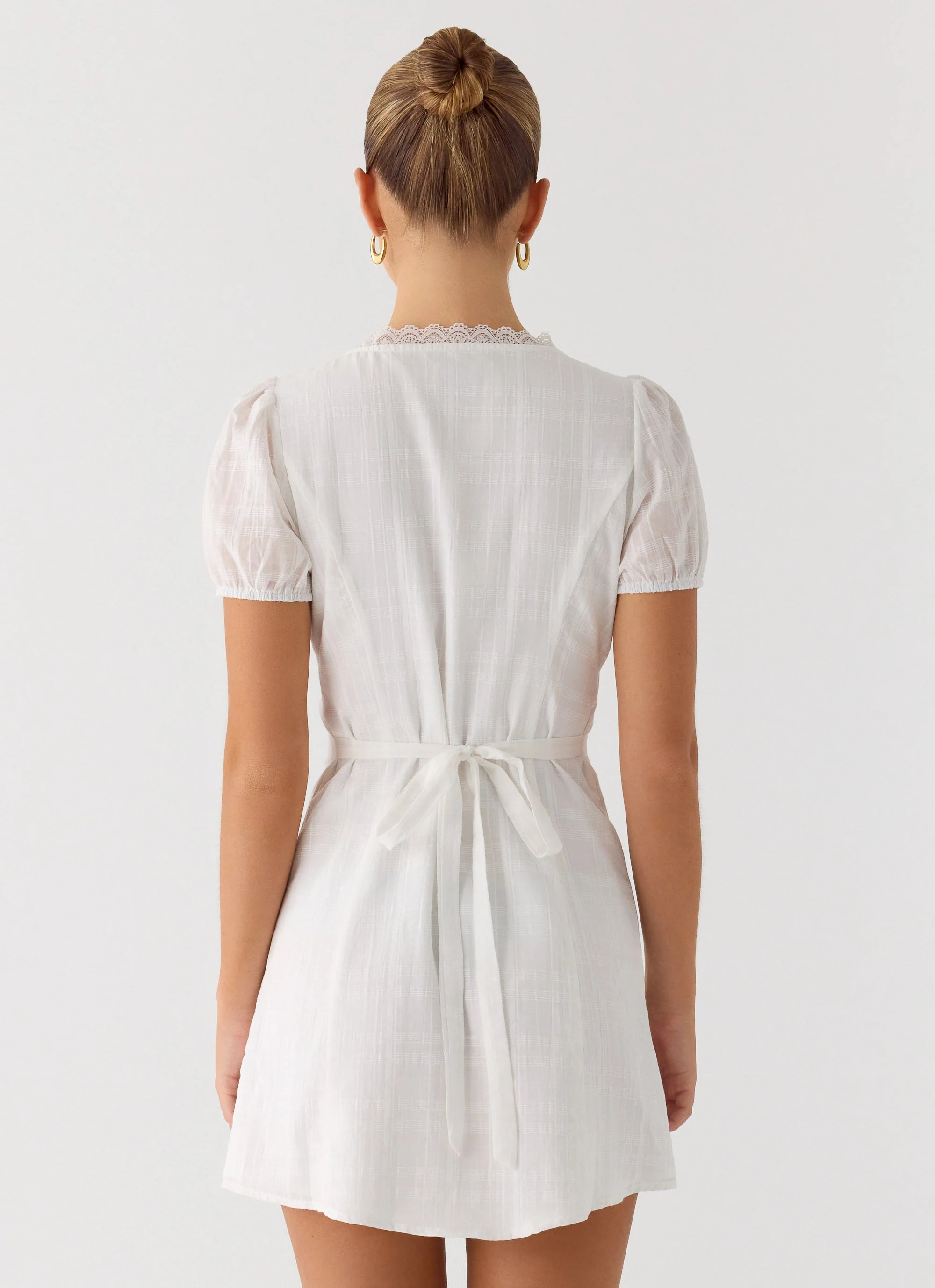 Sweet Lullaby Mini Dress - White - Image 4