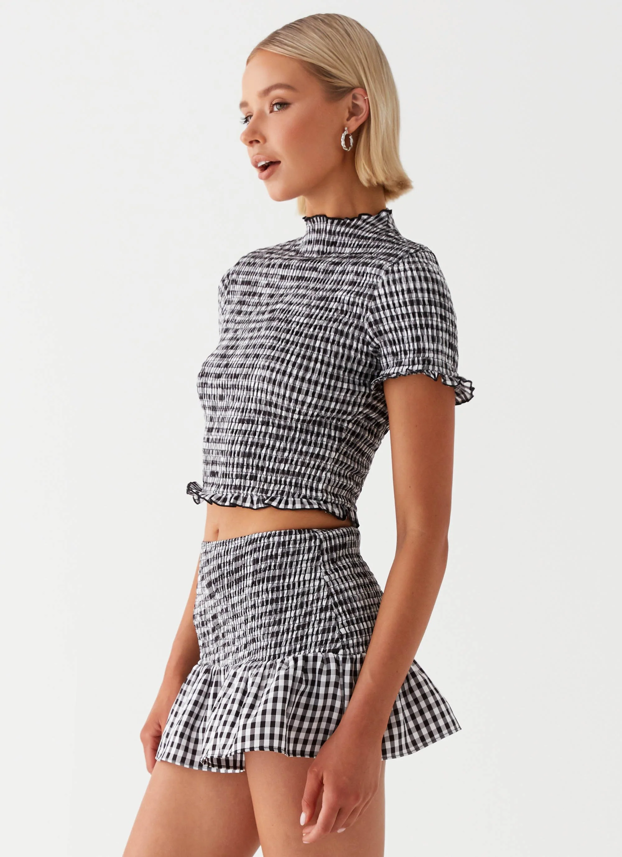 Sweetest Pie T-Shirt - Black Gingham - Image 4