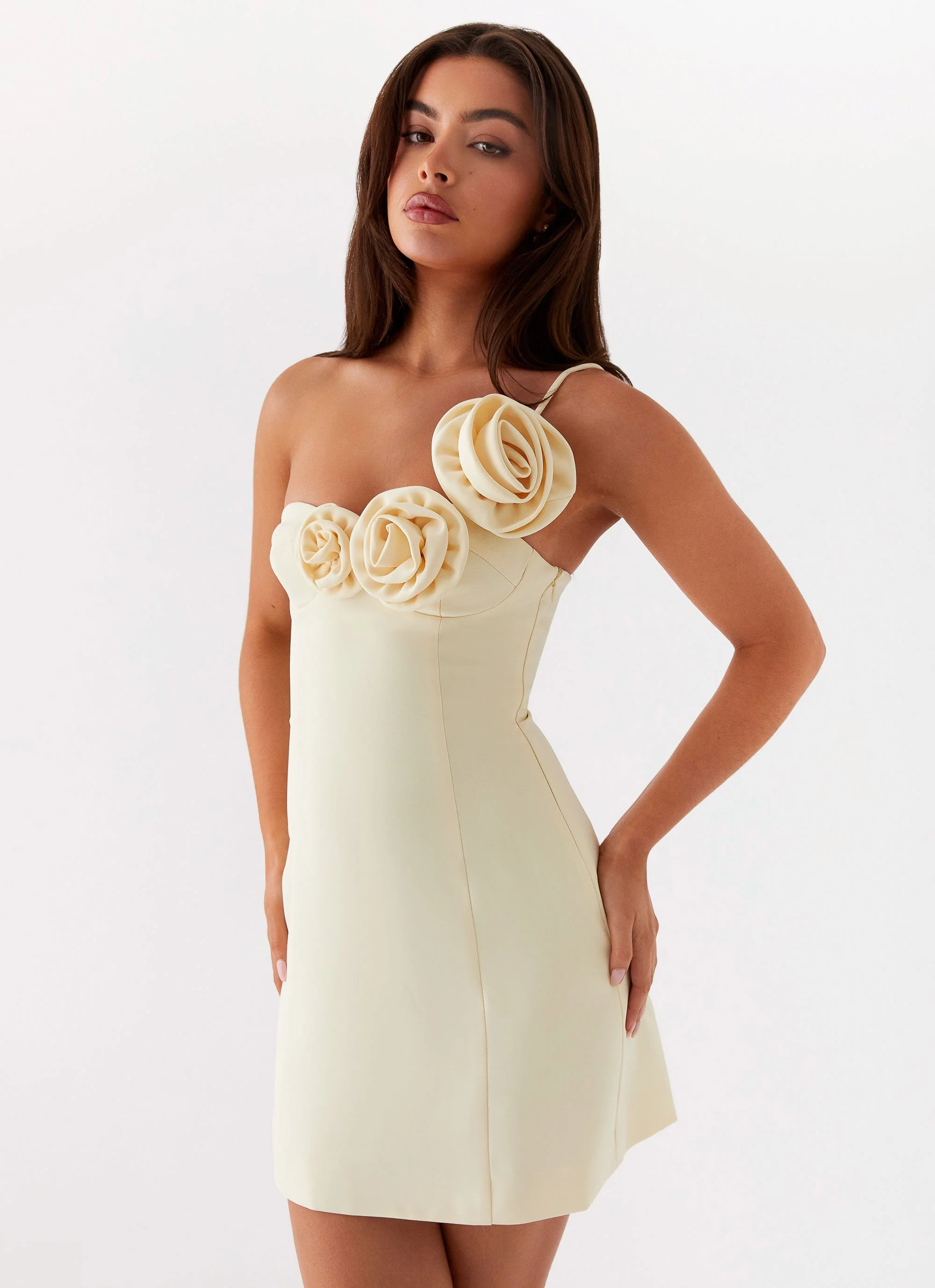Sweetpea Mini Dress - Yellow - Image 5