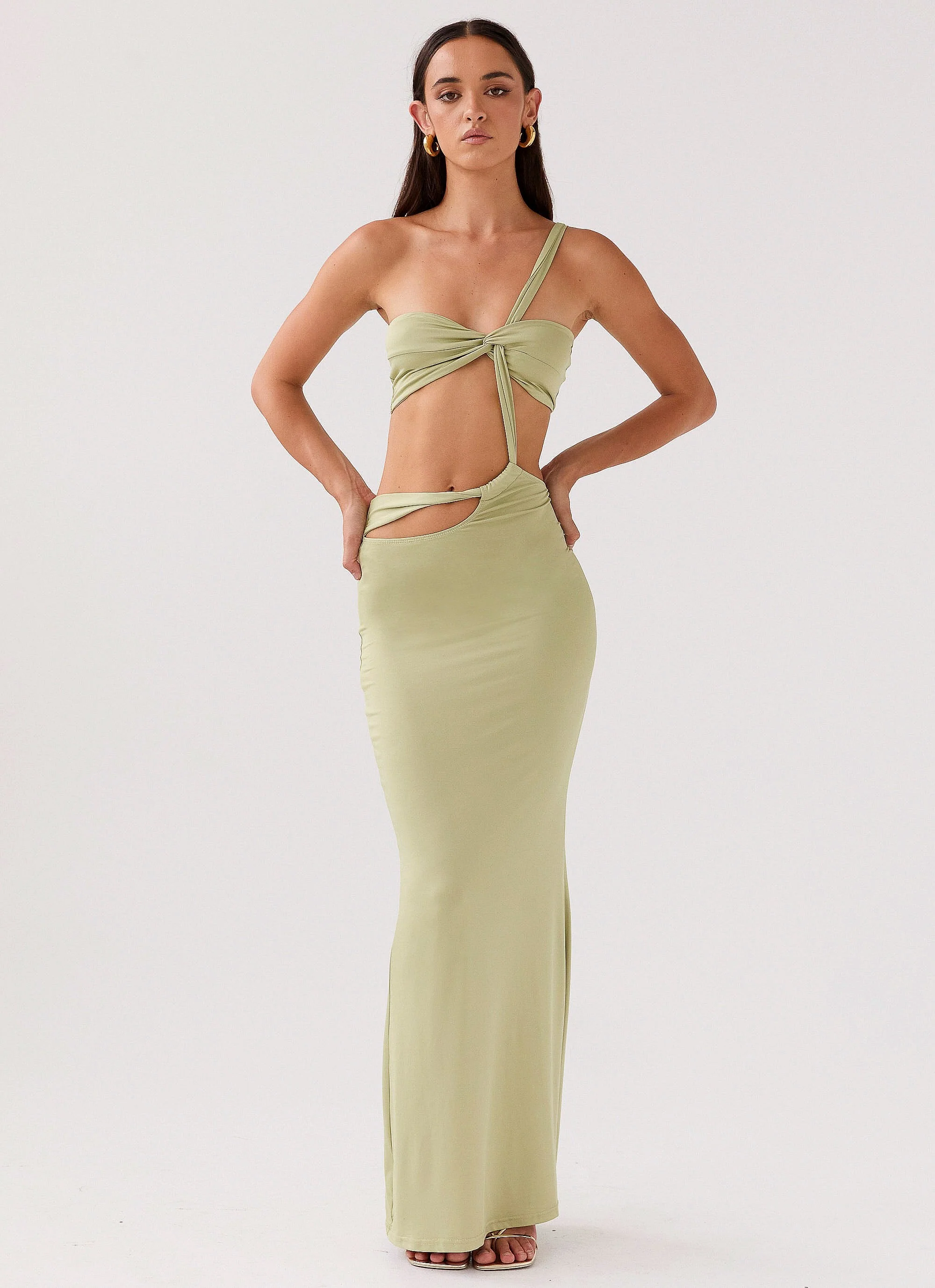 Sycamore Twist Maxi Dress - Fern - Image 2
