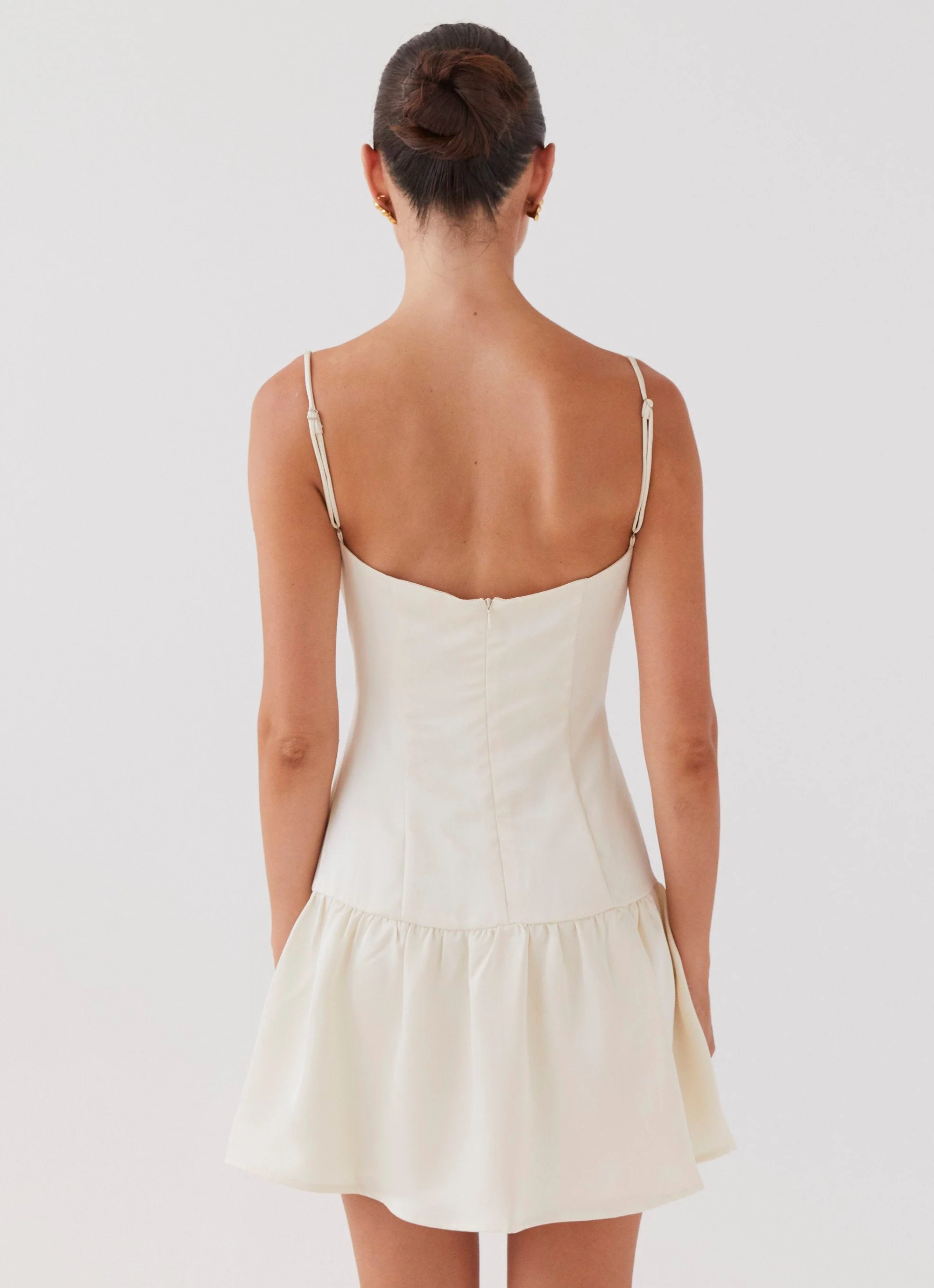 Take A Chance Bustier Mini Dress - Ivory - Image 4