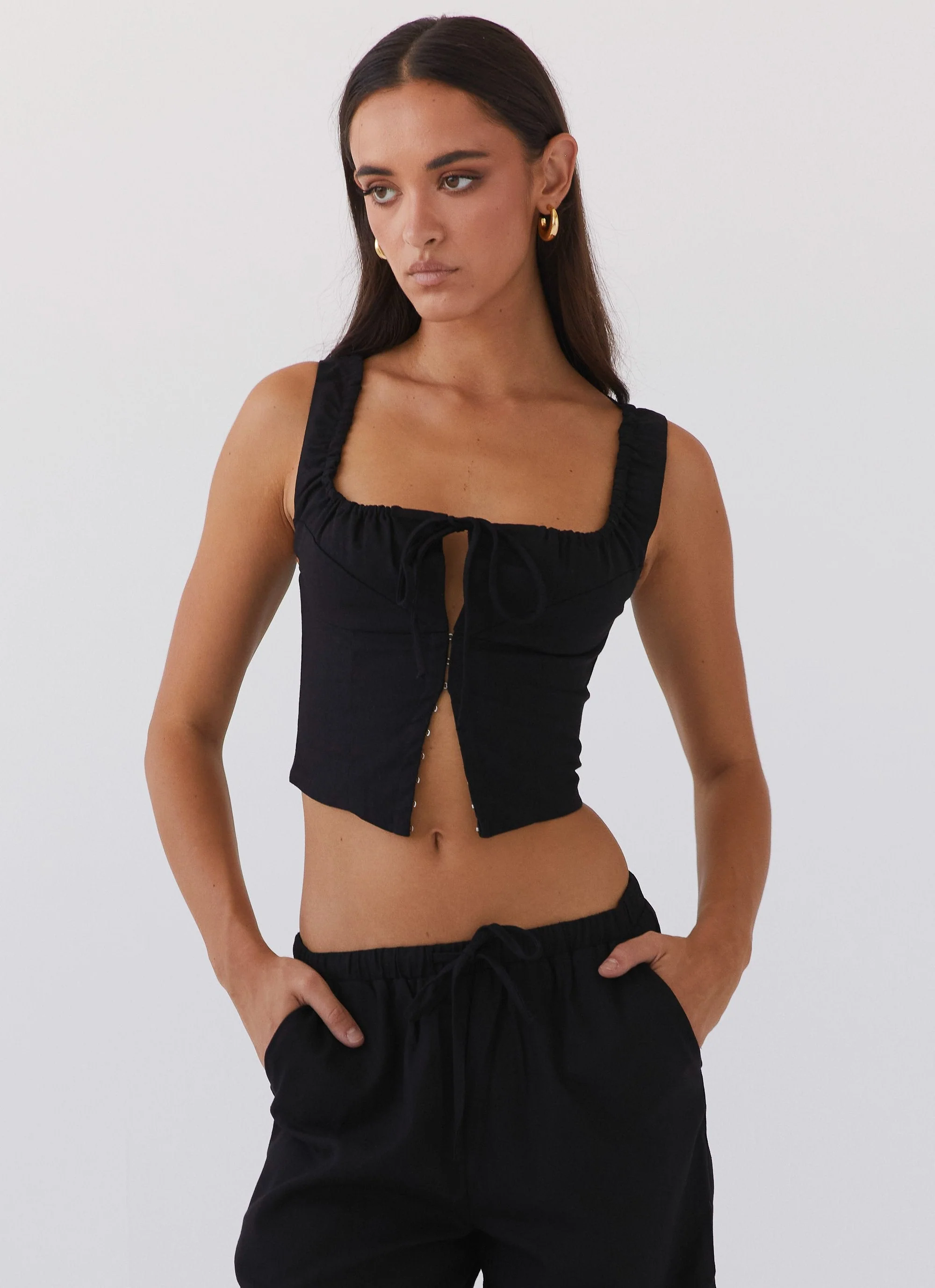 Take Me Away Corset Top - Black - Image 5