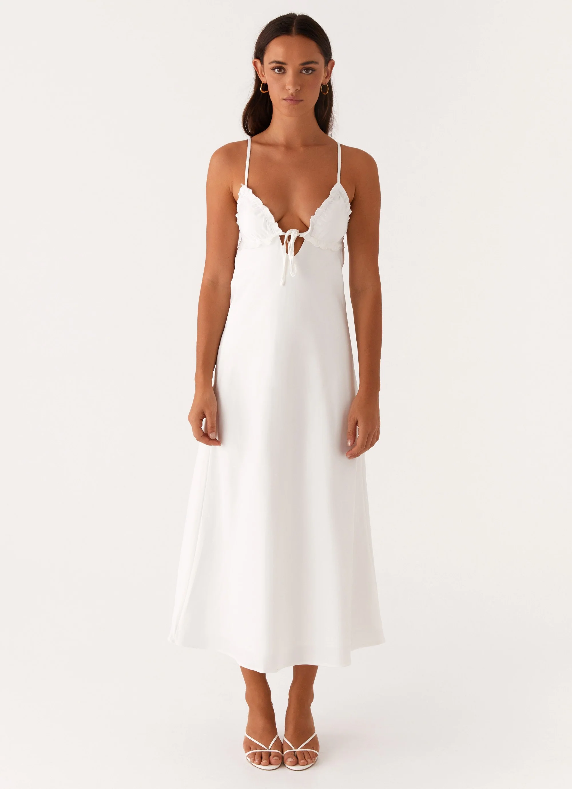 Take Note Midi Dress - White - Image 2