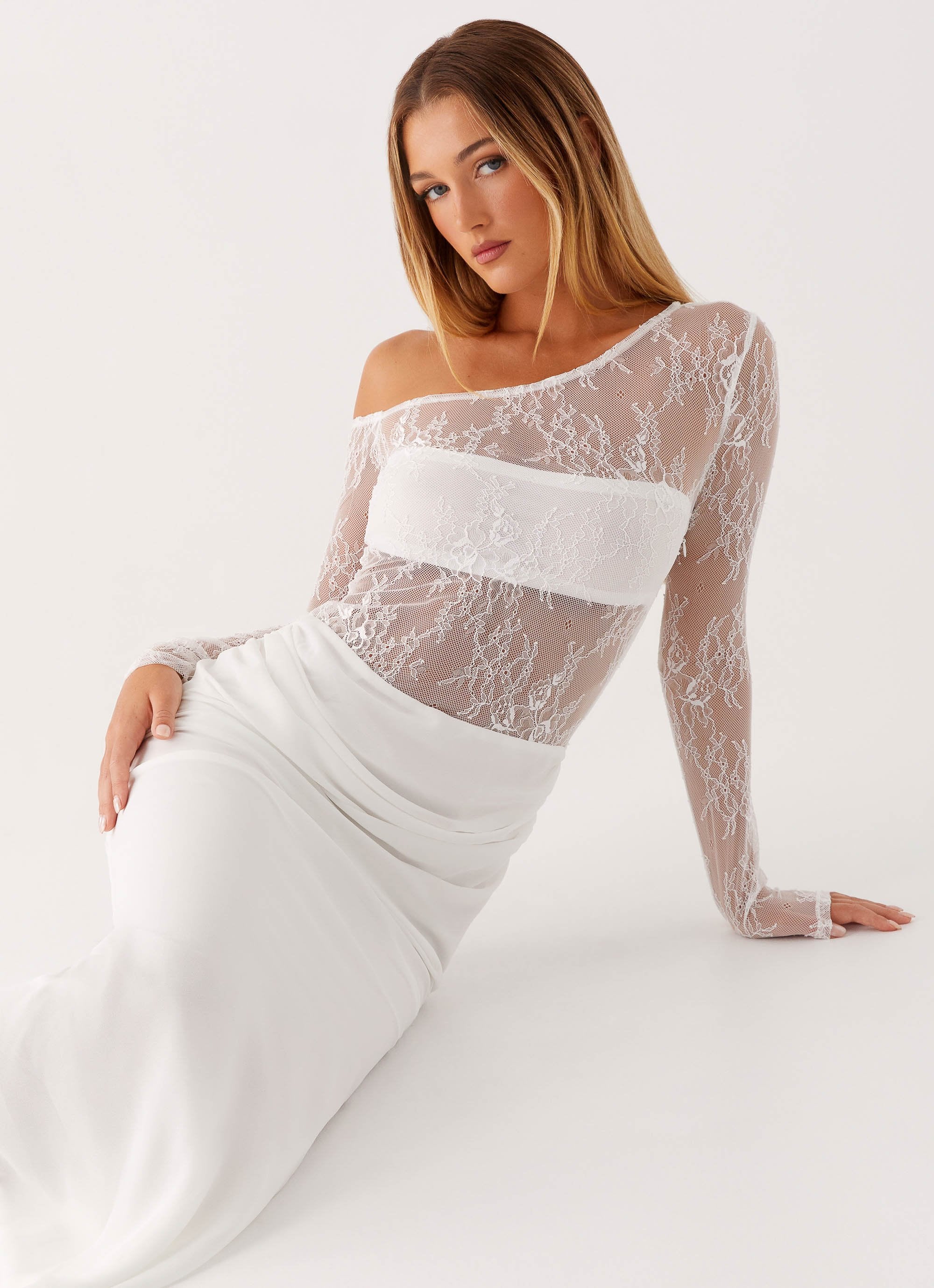 Take Your Time Maxi Dress - White - Image 6