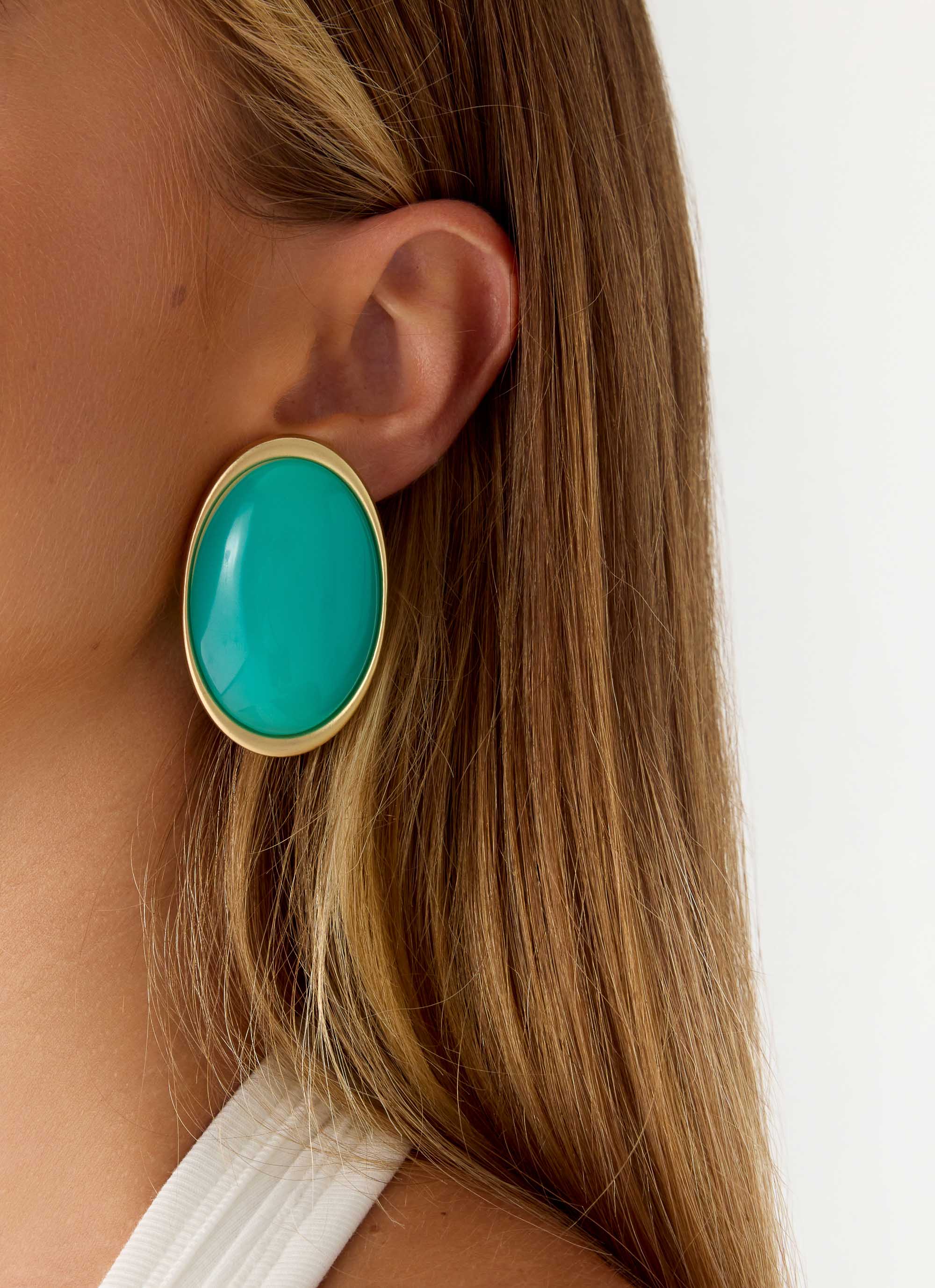 Tangerine Haze Earrings - Blue - Image 2