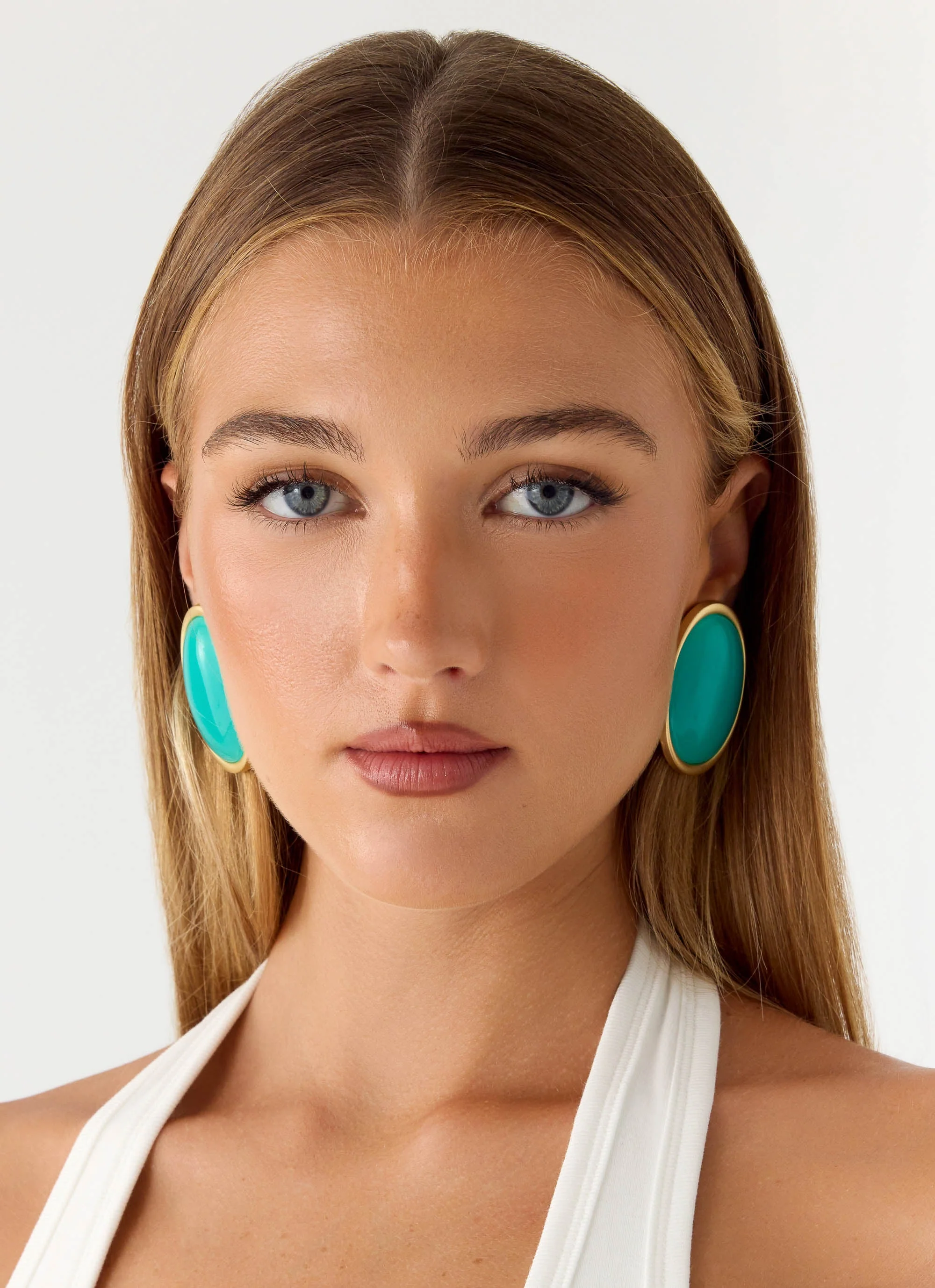Tangerine Haze Earrings - Blue - Image 3